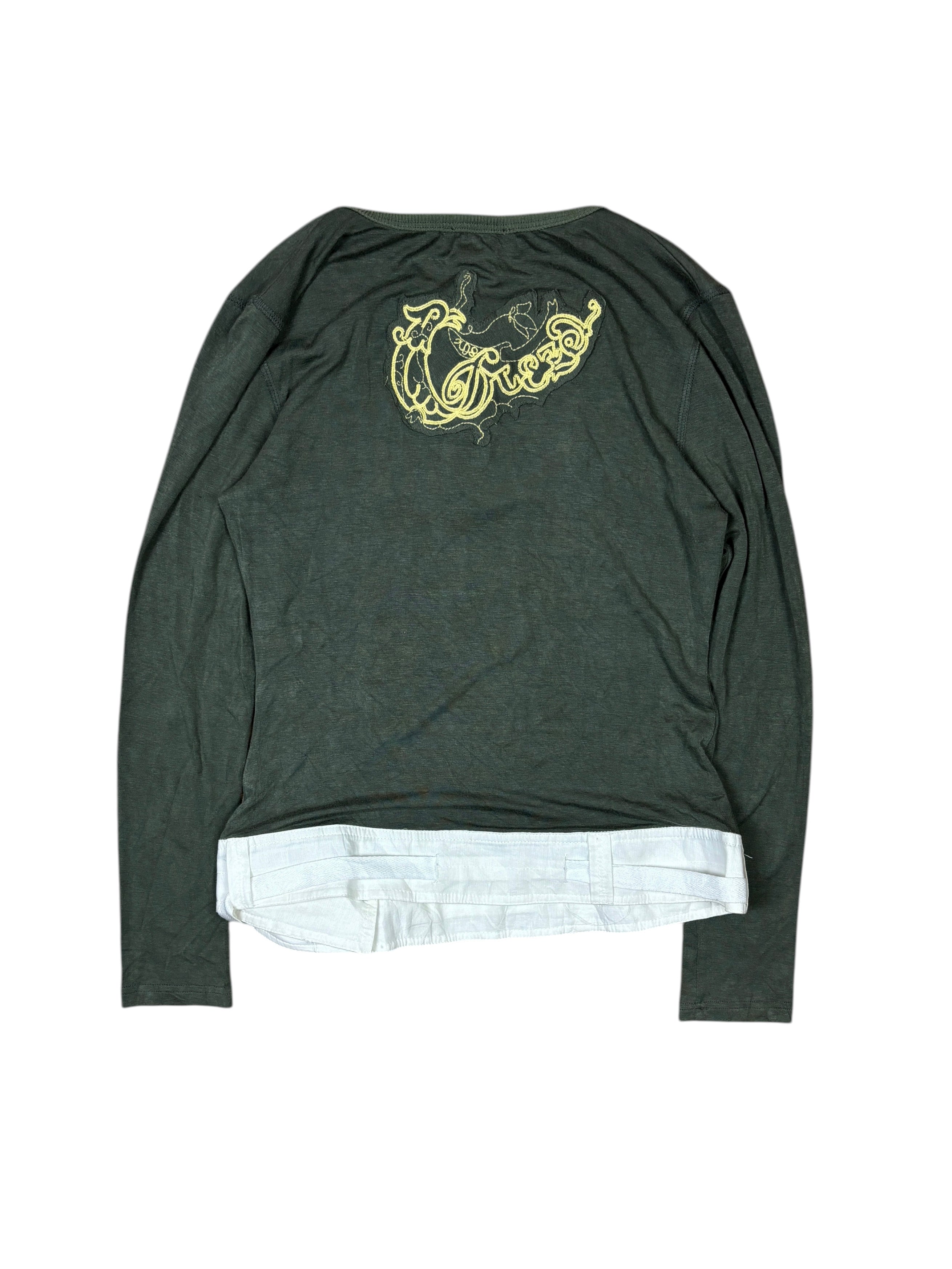 Diesel Khaki Longsleeve with Detachable Pocket
