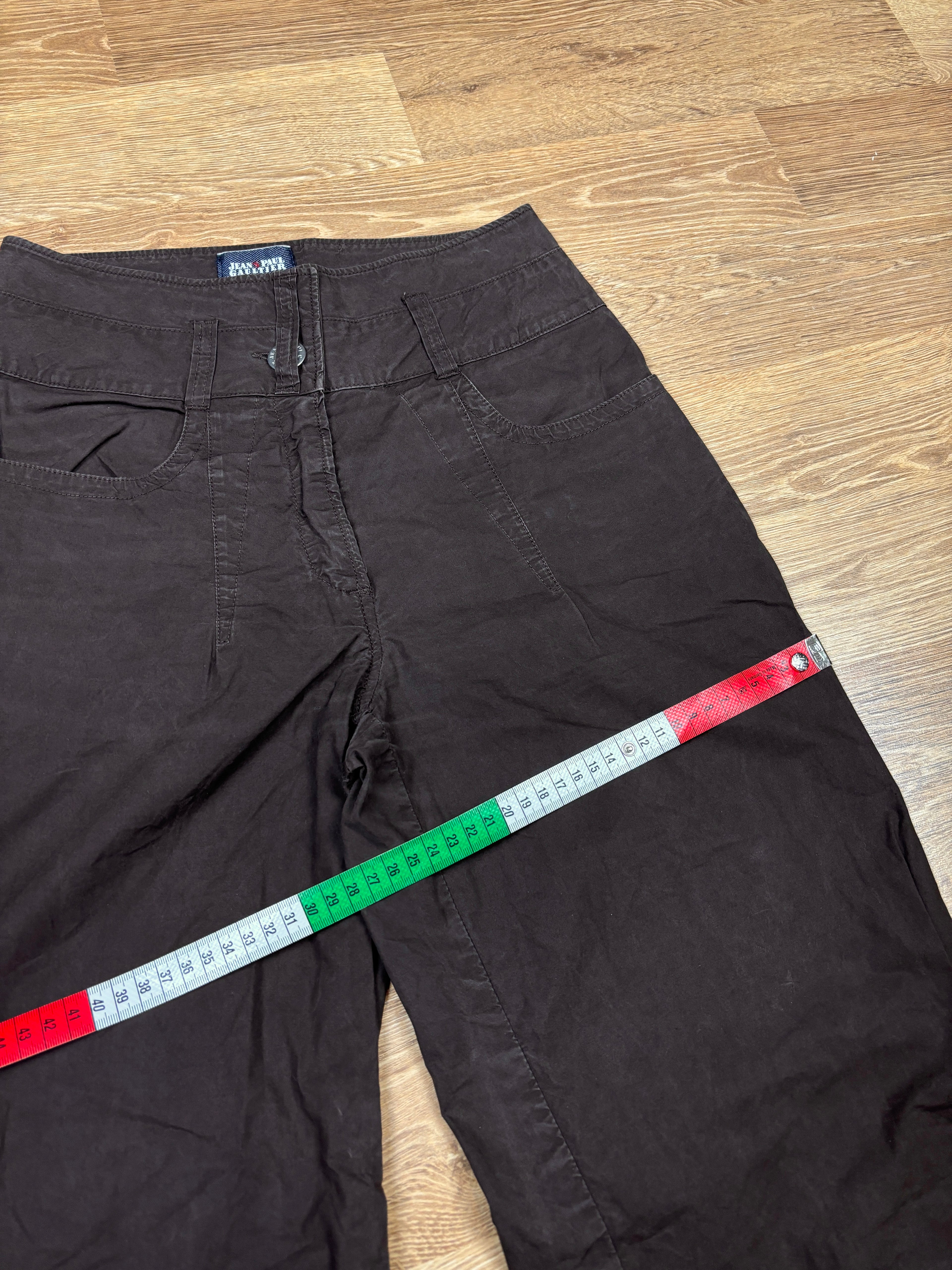 Jean Paul Gaultier Wide Leg Cotton Trousers