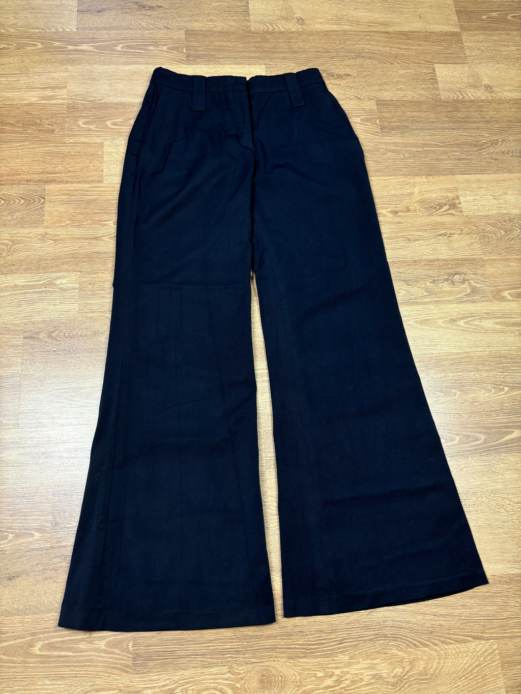 Prada Milano Navy Wide Leg Trousers