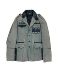 2000s Dirk Bikkembergs Utility Field Jacket with Leather Details
