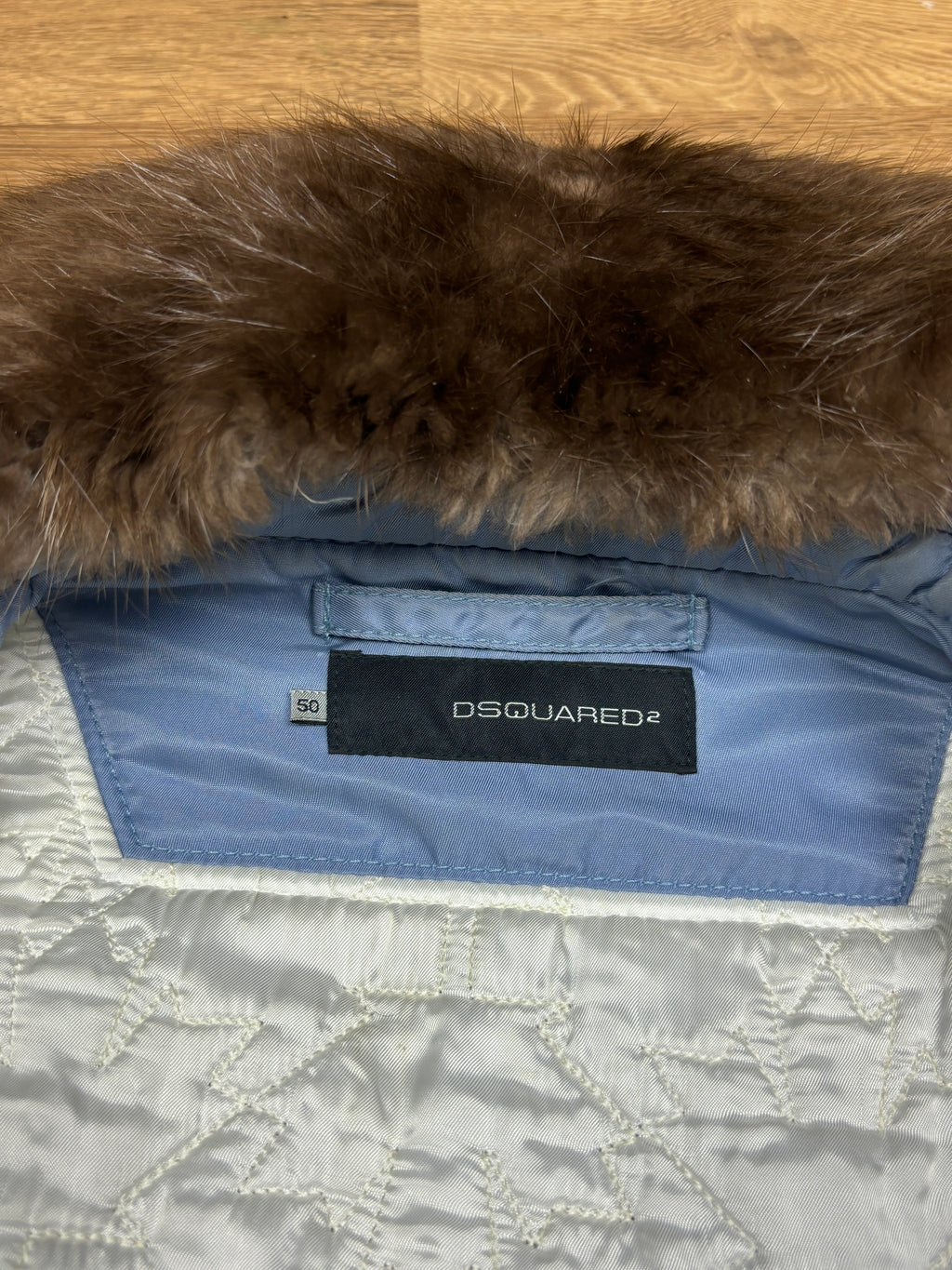 Dsquared2 AW2004 Runway Fur Collar Bomber Jacket