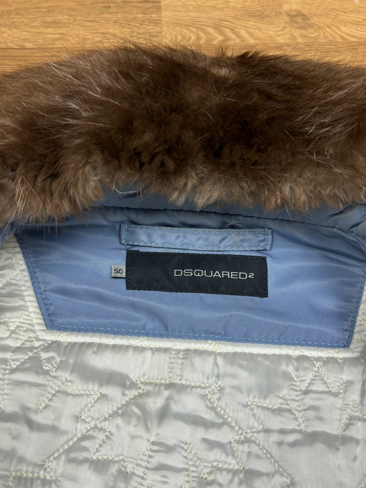 Dsquared2 AW2004 Runway Fur Collar Bomber Jacket