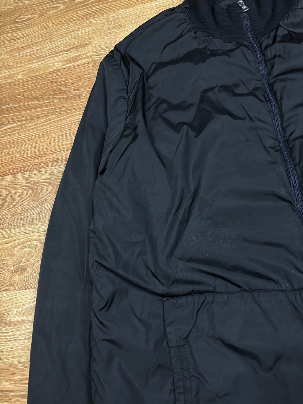 2000s Prada Linea Rossa Black Nylon Jacket