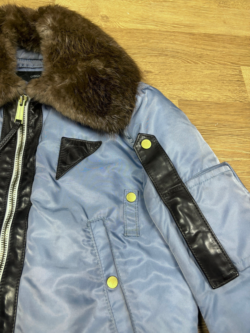 Dsquared2 AW2004 Runway Fur Collar Bomber Jacket