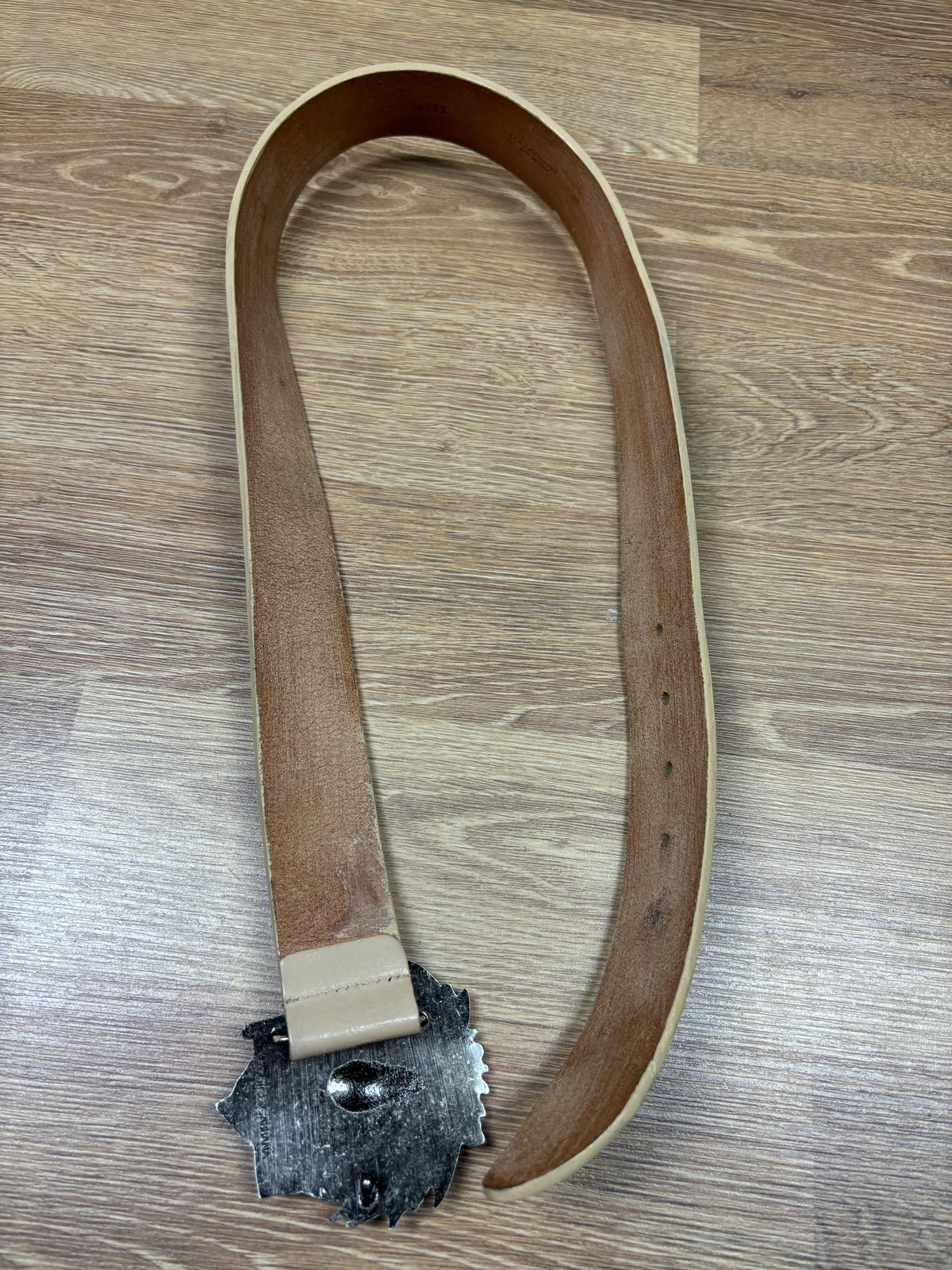 Dolce & Gabbana Lion Buckle Leather Belt