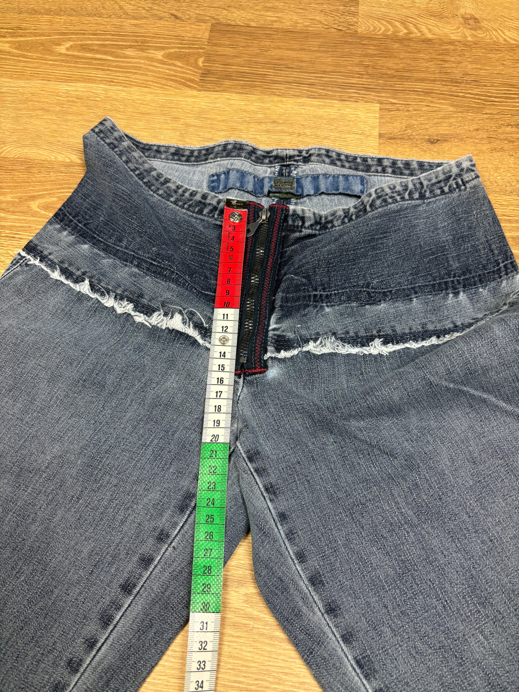 2000s Marithé François Girbaud Panelled Wide Leg Denim