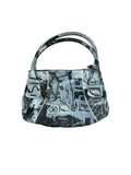 Roberto Cavalli Abstract Leather Handbag