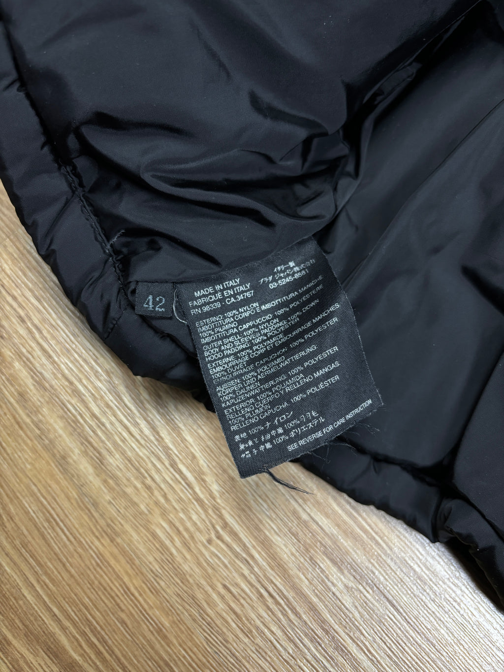 Prada Milano Cropped Down Hooded Jacket