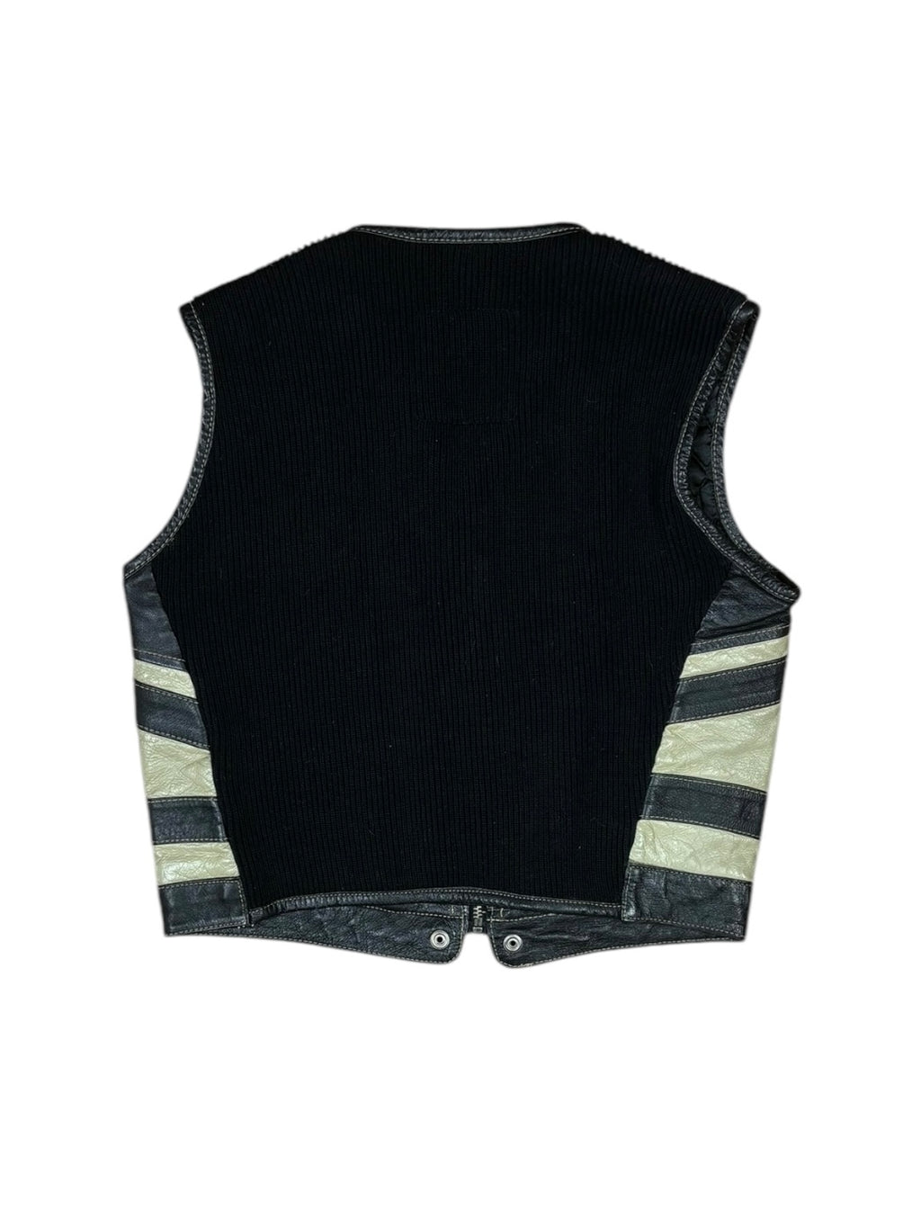 90s Diesel Sleeveless Leather Racing Vest