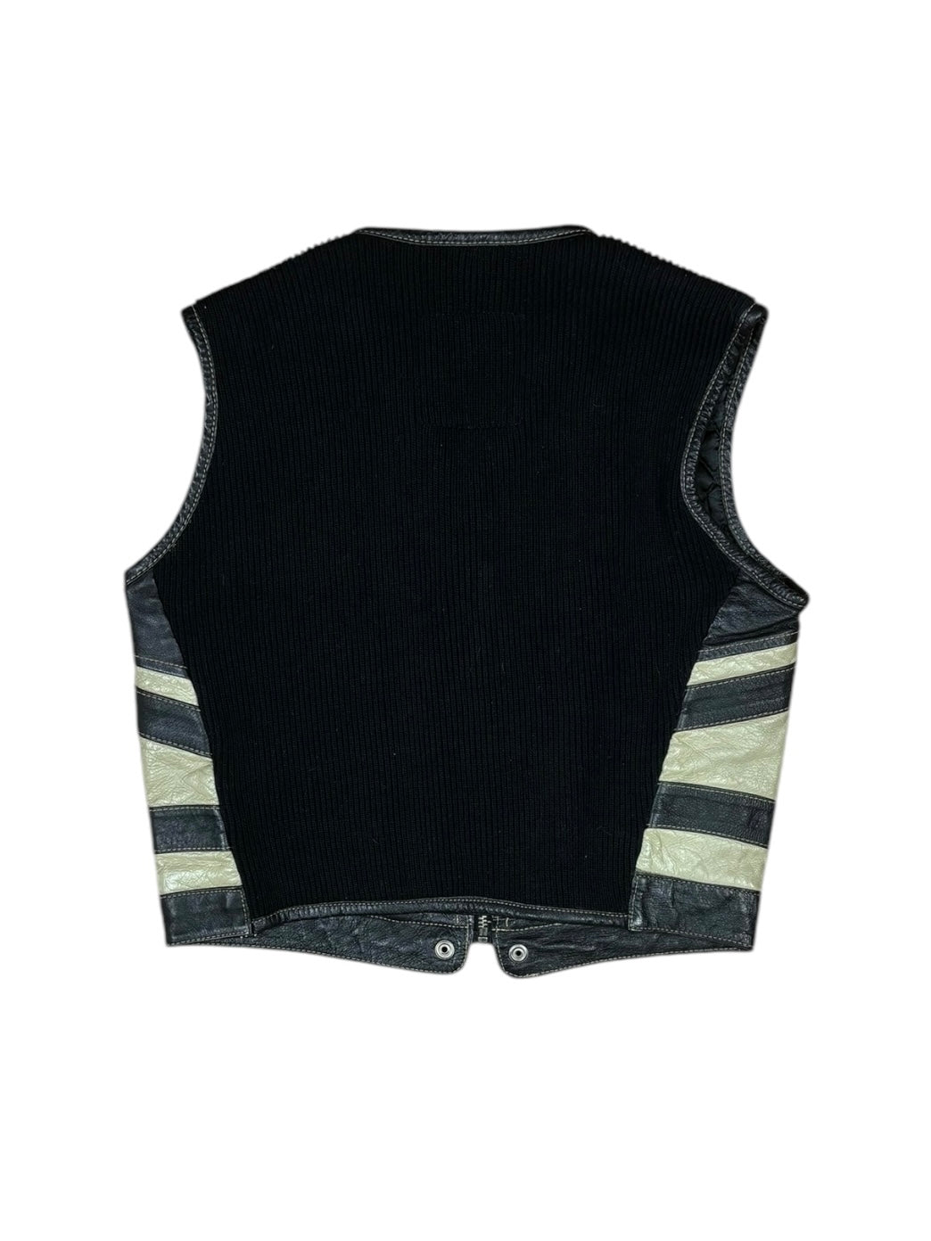90s Diesel Sleeveless Leather Racing Vest