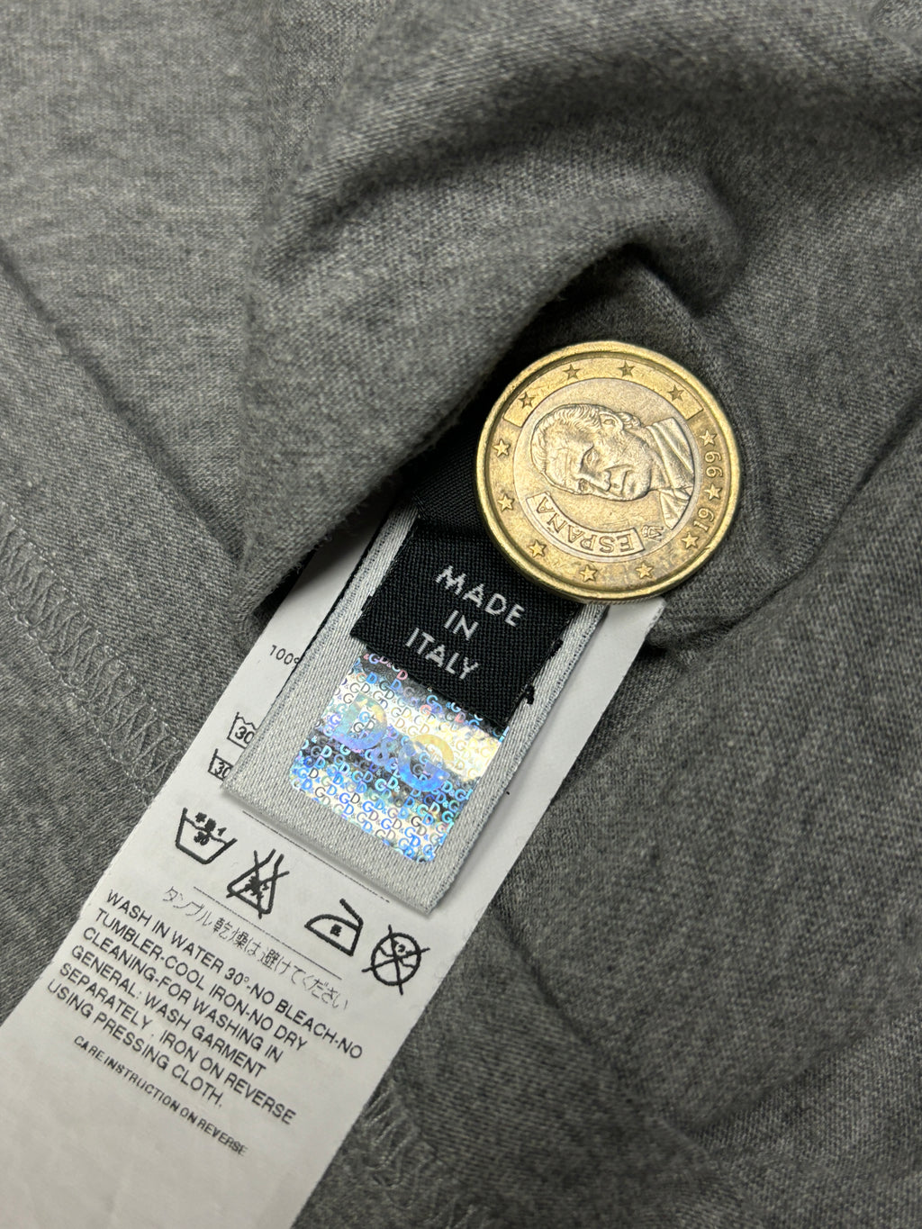 Camiseta gráfica D&G Naomi Campbell de los 2000