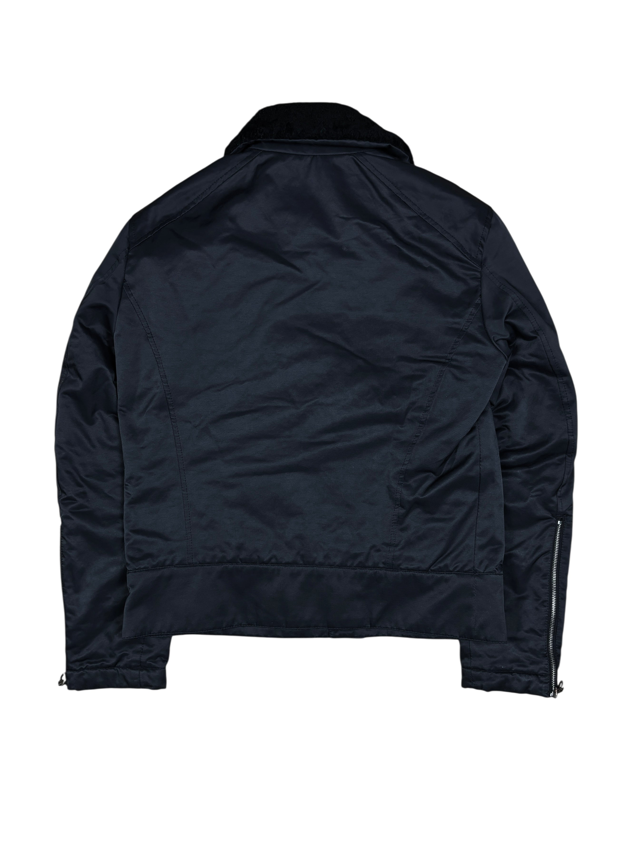 Dirk Bikkembergs Multi-Zip Nylon Bomber Jacket