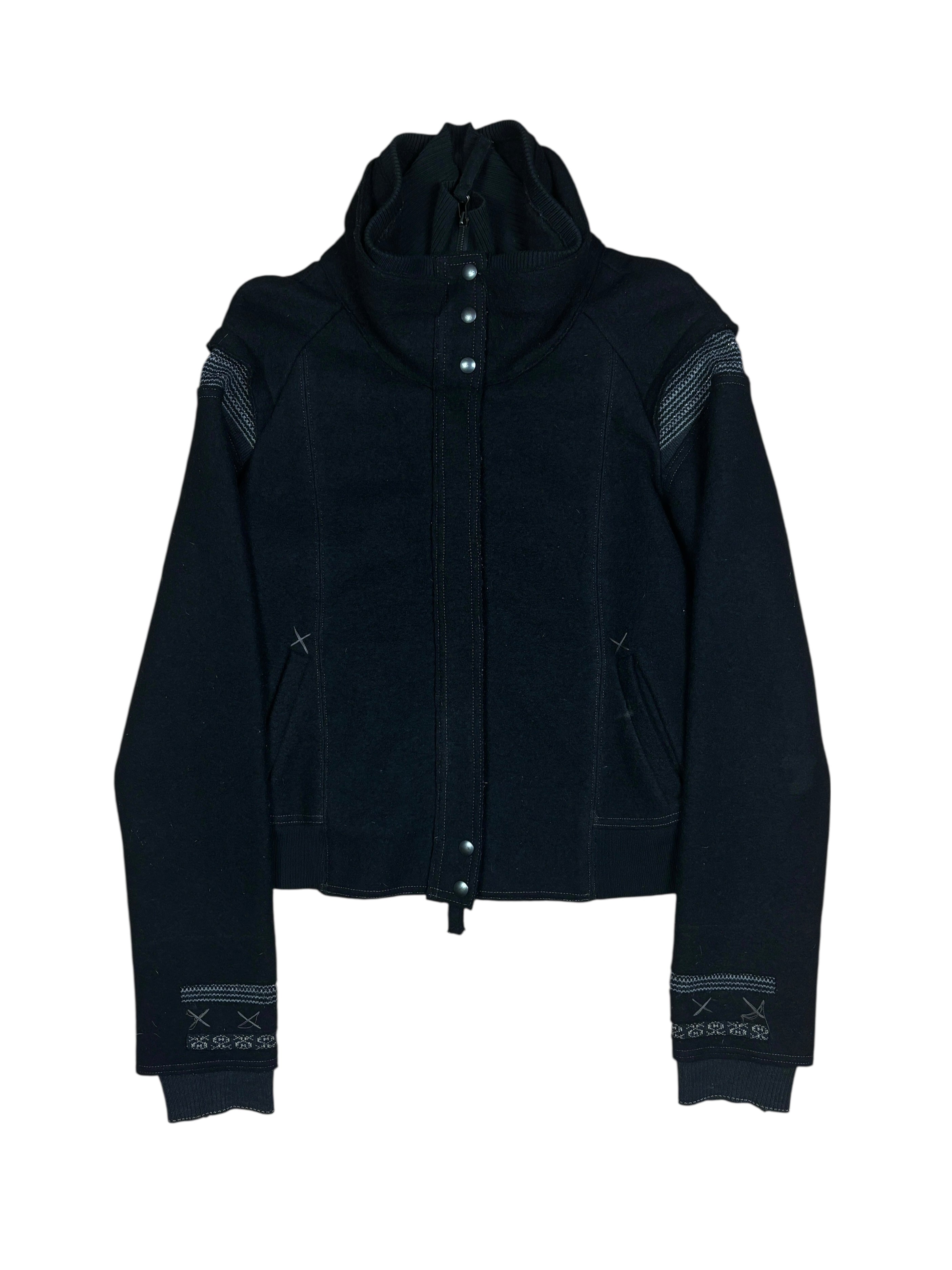 2000s Marithé François Girbaud High Neck Wool Jacket