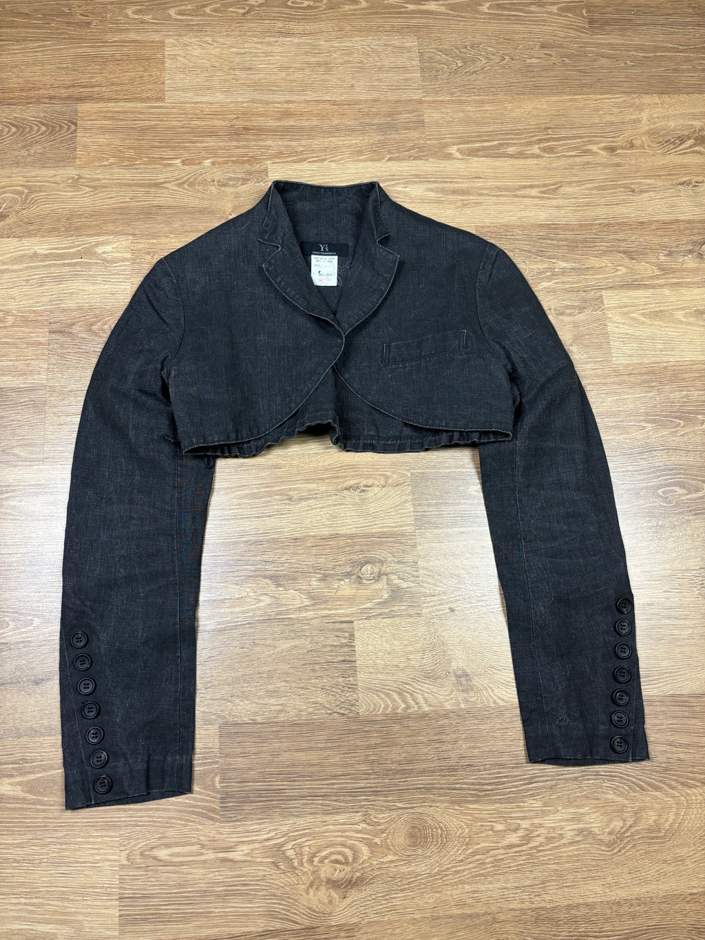 Y’s by Yohji Yamamoto Cropped Linen Jacket