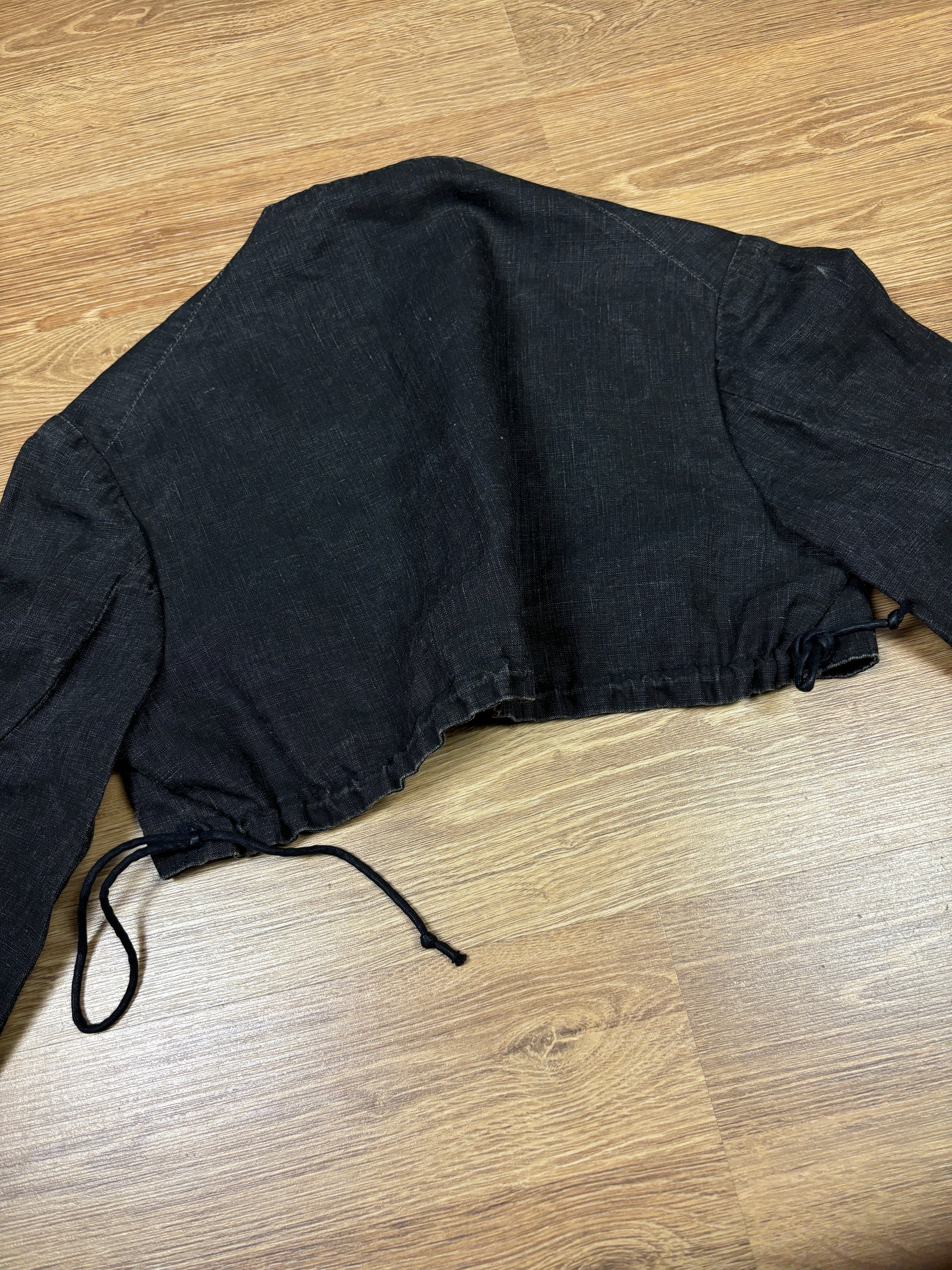 Y’s by Yohji Yamamoto Cropped Linen Jacket