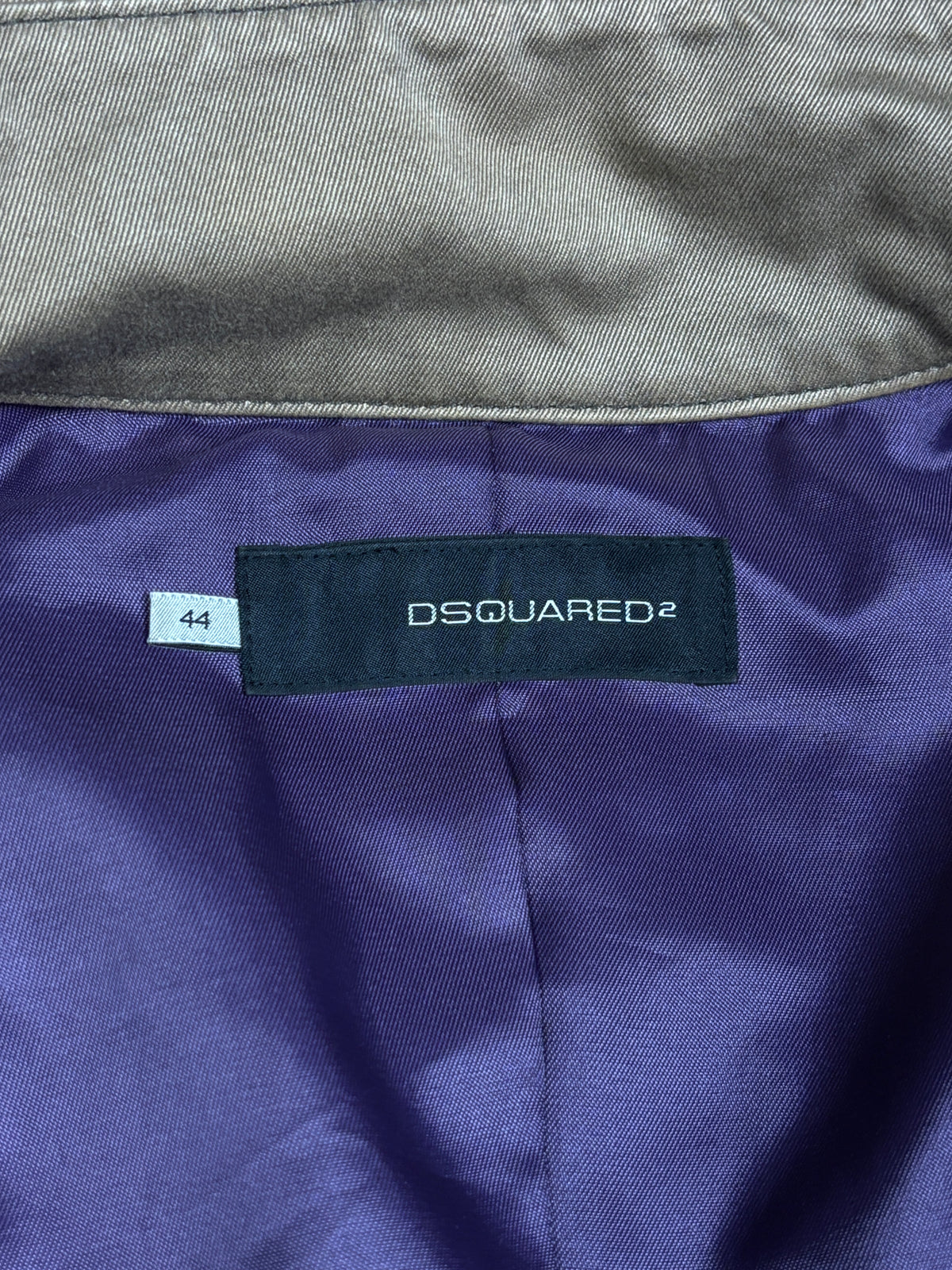 2000s Dsquared2 Trench Coat with Leather Belt Details