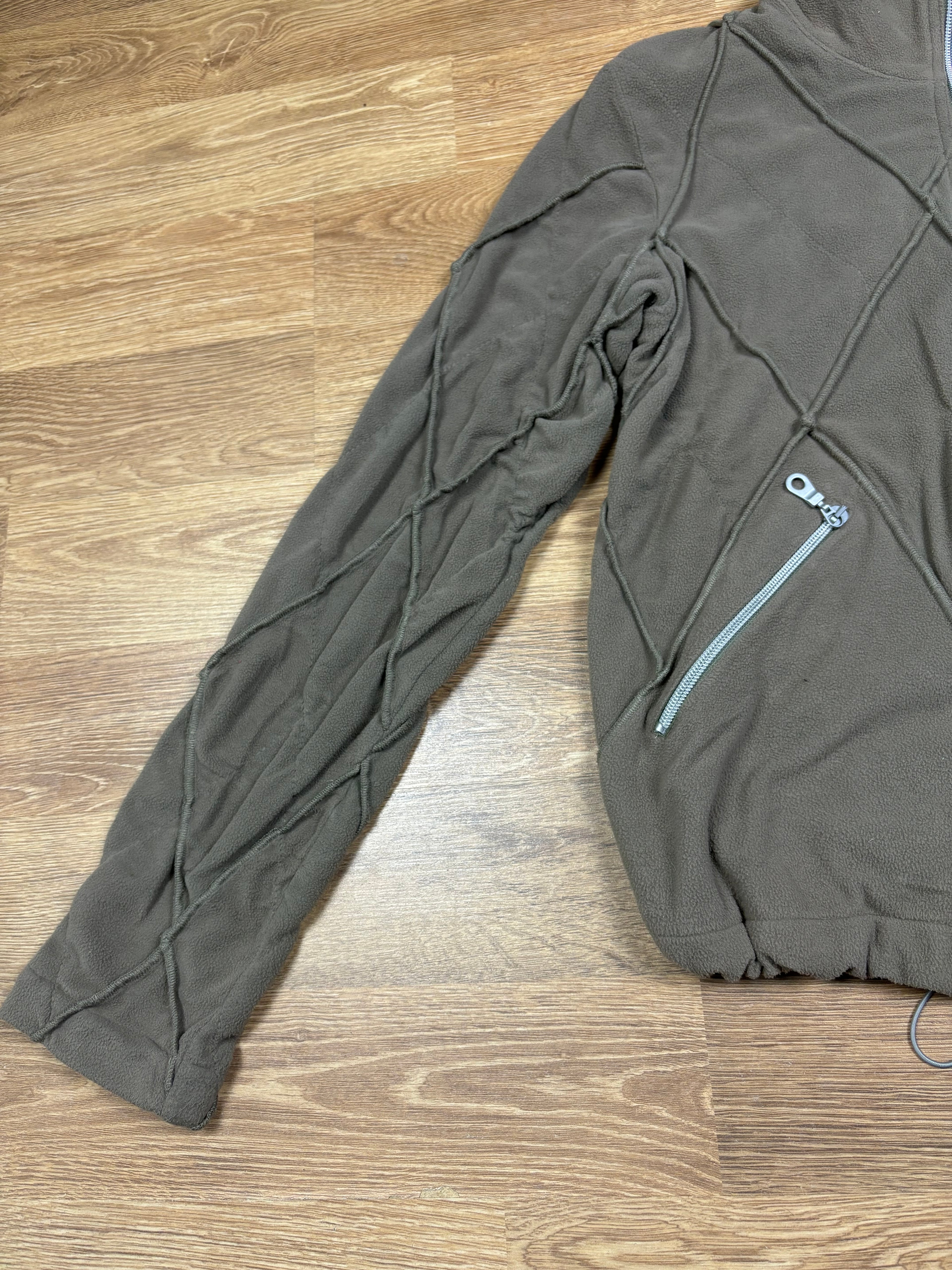 Marithé François Girbaud FW2000 Fleece Panel Jacket