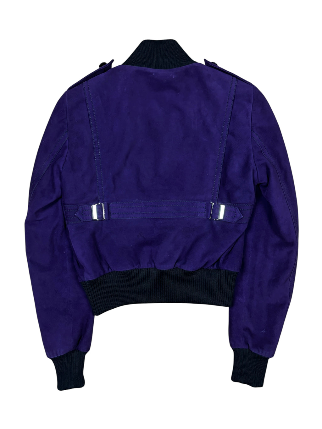 Gucci Frida Giannini Purple Suede Leather Jacket