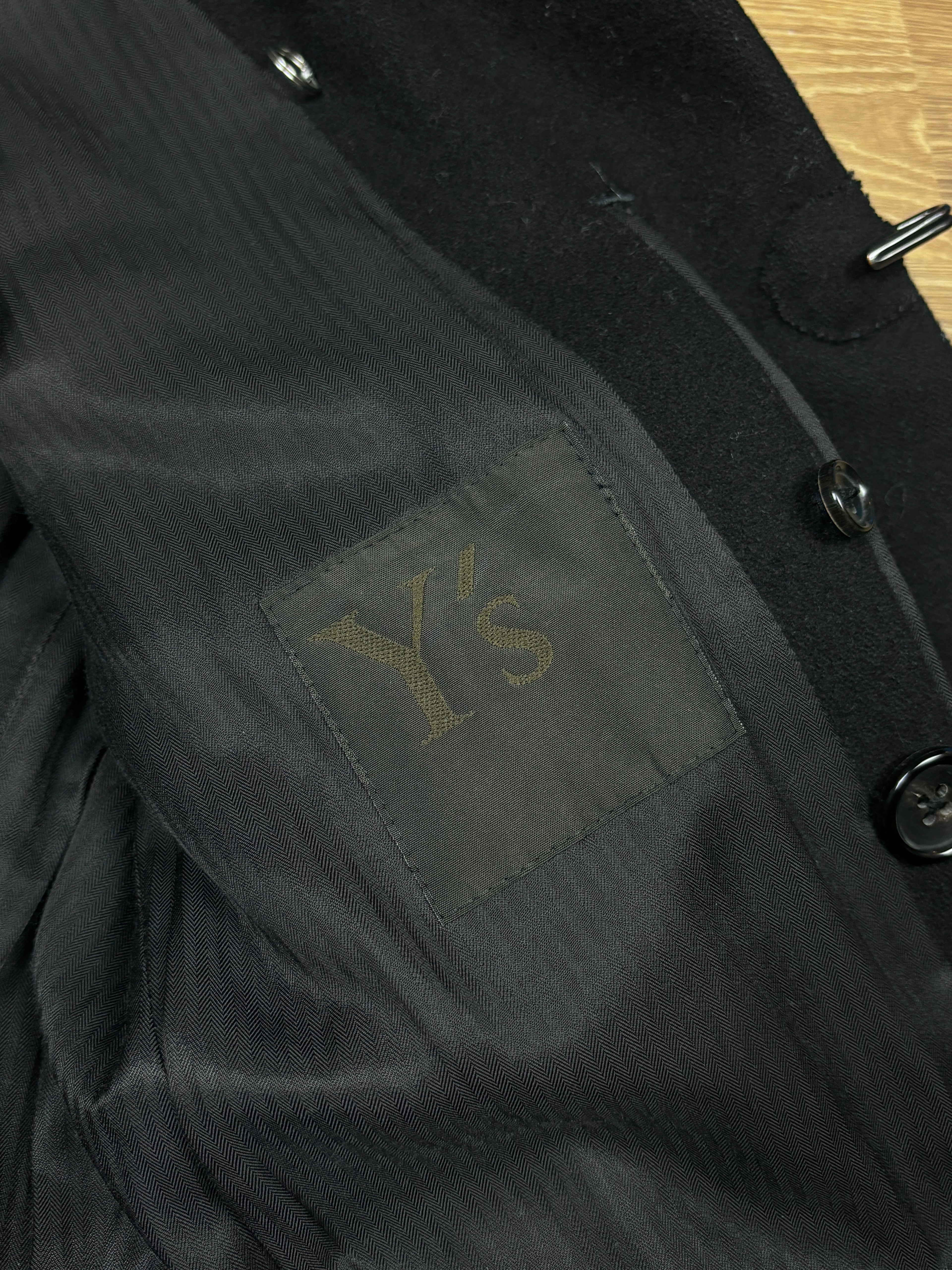 AW2006 Y's Yohji Yamamoto Abrigo de oficial de lana
