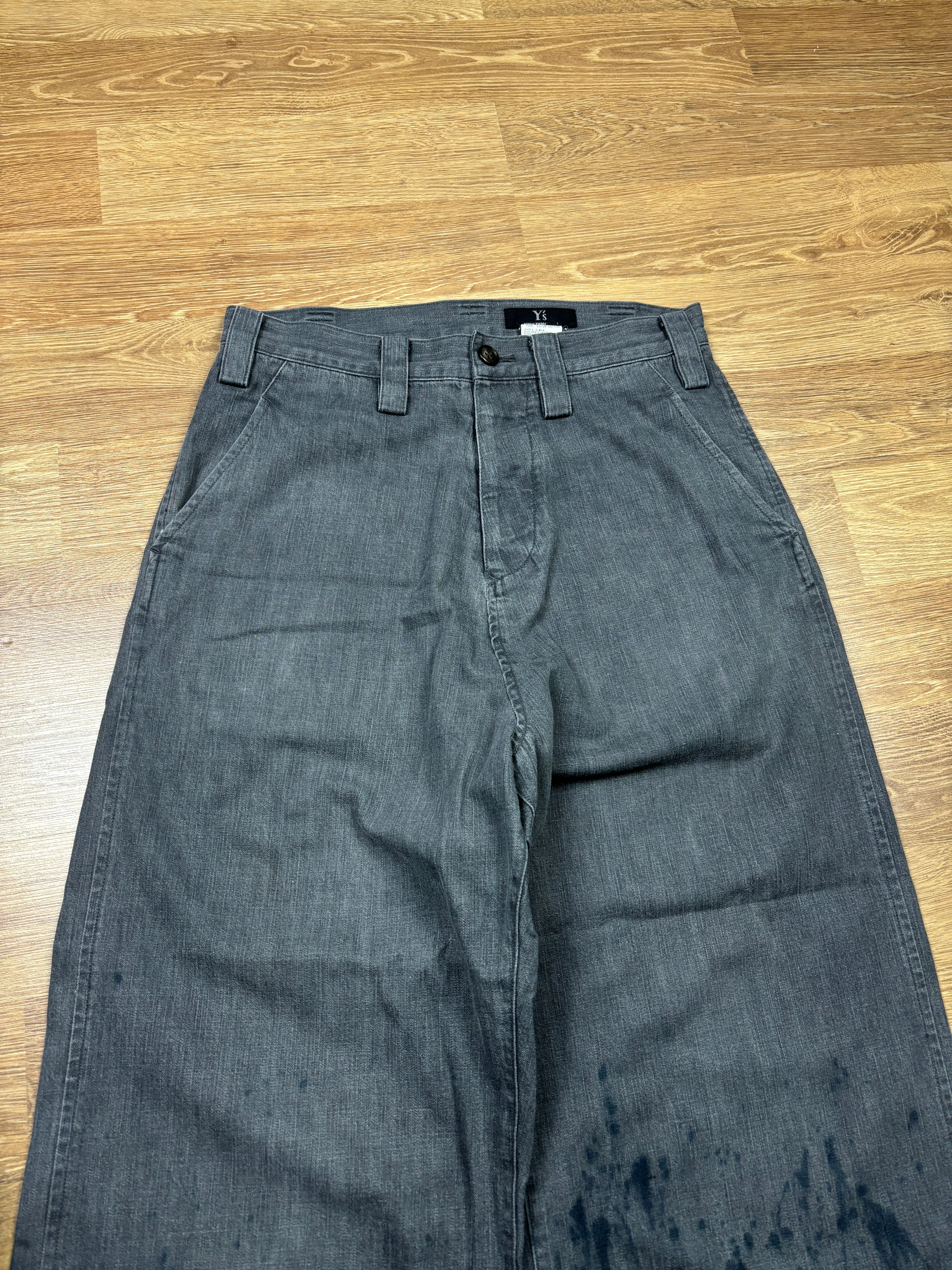 Y’s by Yohji Yamamoto Gradient Dyed Wide Leg Trousers