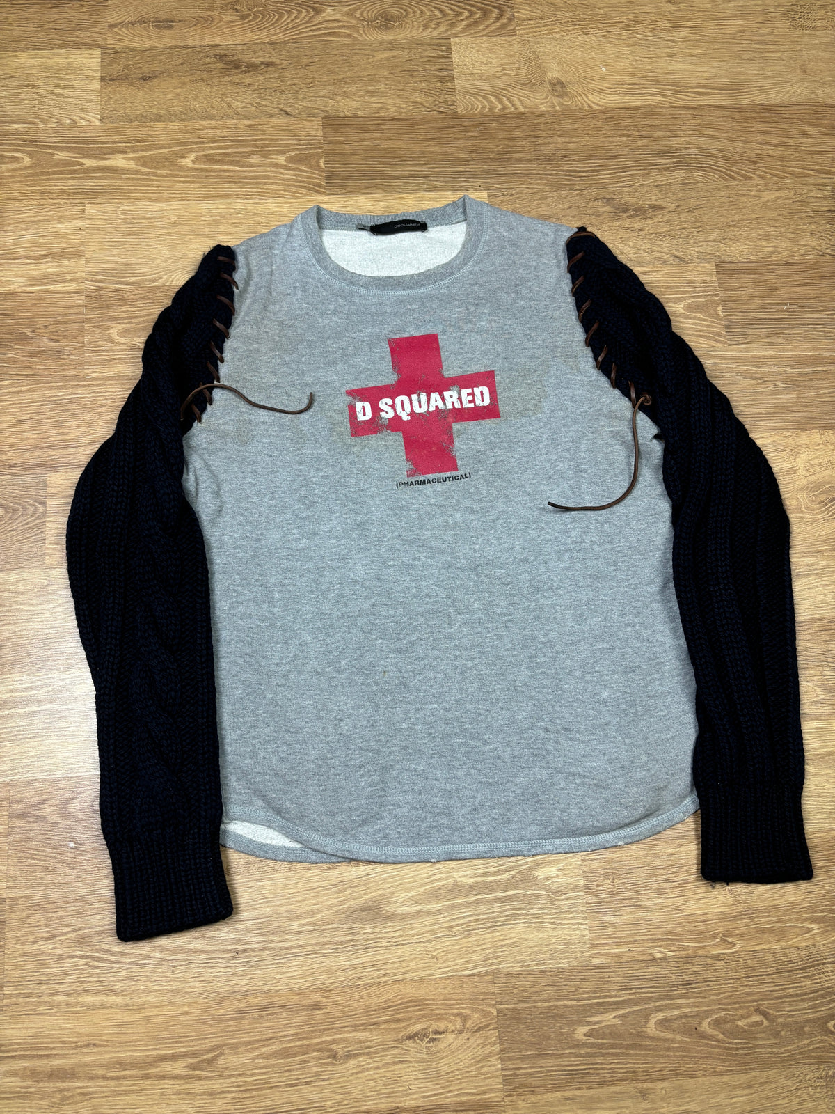 Dsquared2 AW2002 Runway Pharmaceutical Hybrid Knit Sweater