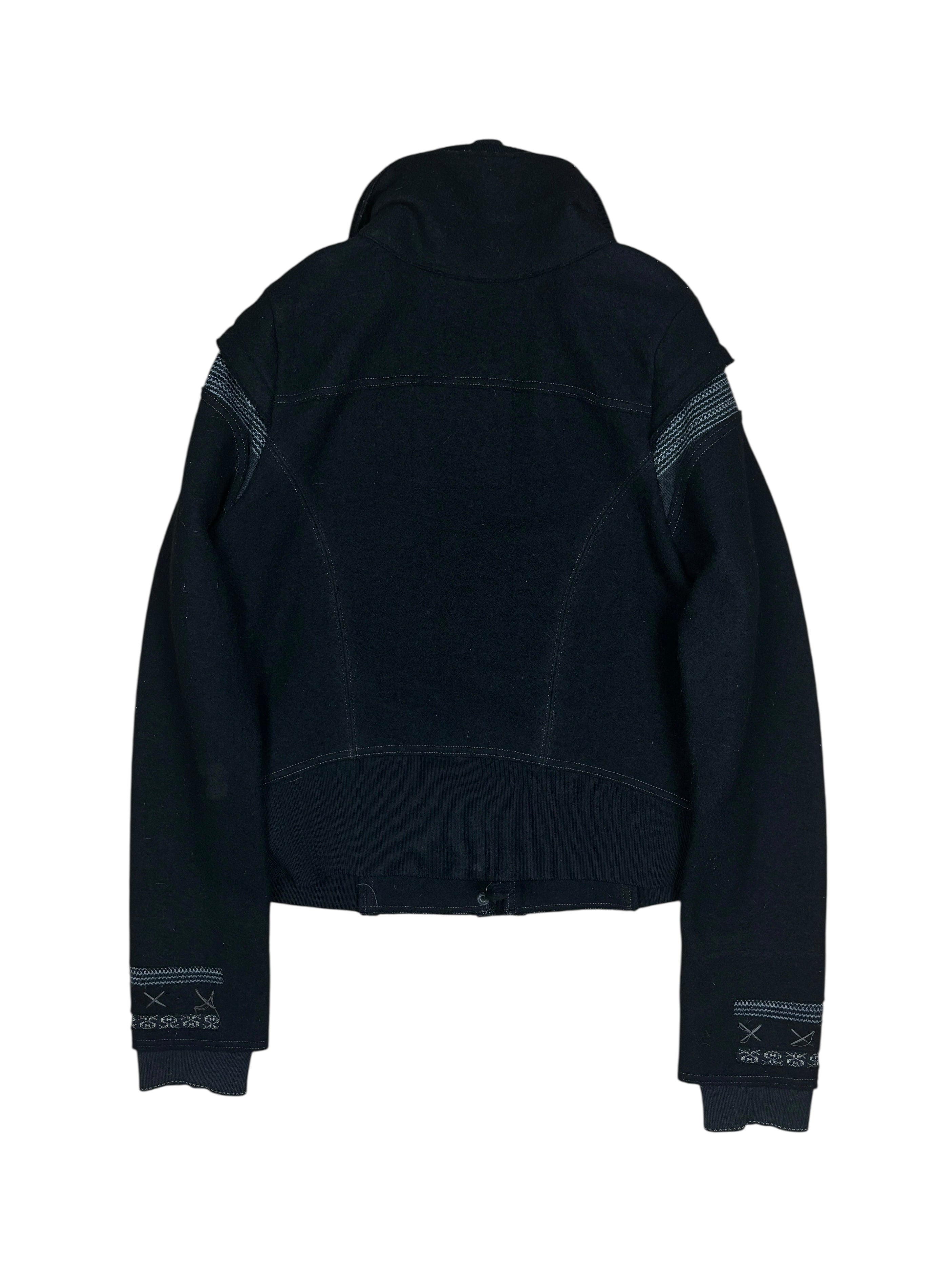 2000s Marithé François Girbaud High Neck Wool Jacket