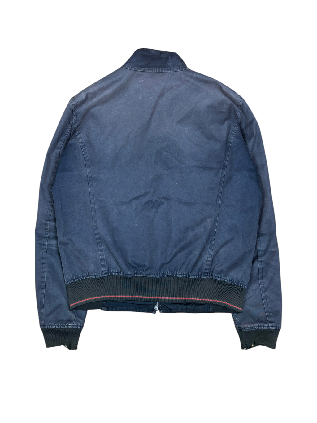 Gucci 2000s Cotton Biker Jacket Navy