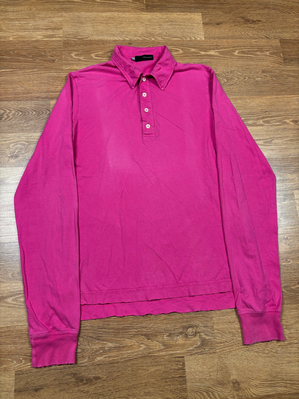 Dsquared2 AW2005 Pink Long Sleeve Polo