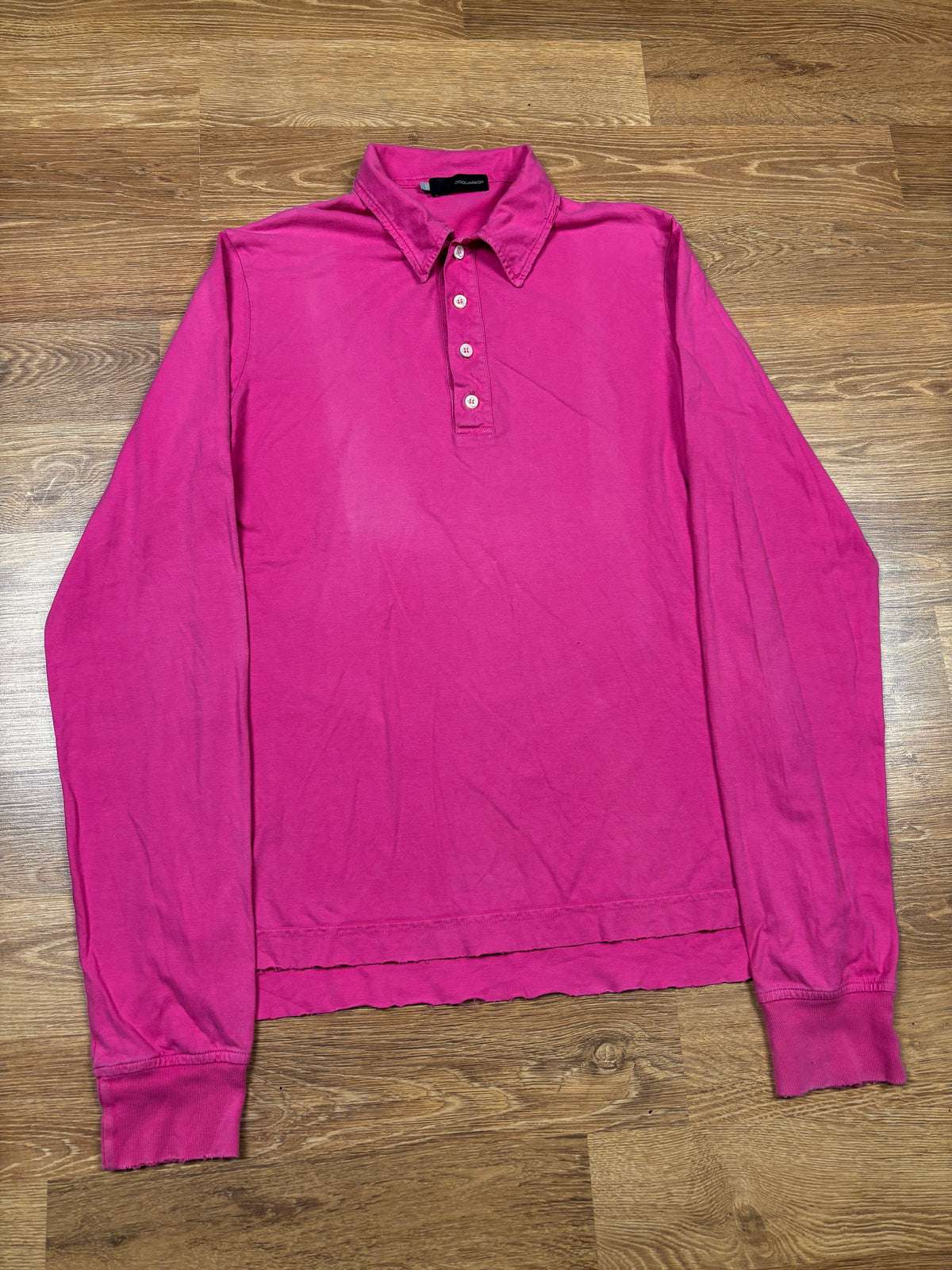 Dsquared2 AW2005 Pink Long Sleeve Polo
