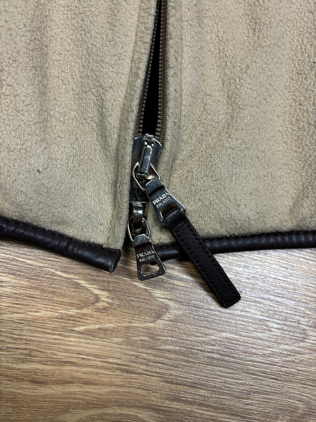 2000s Prada Fleece Scarf Jacket