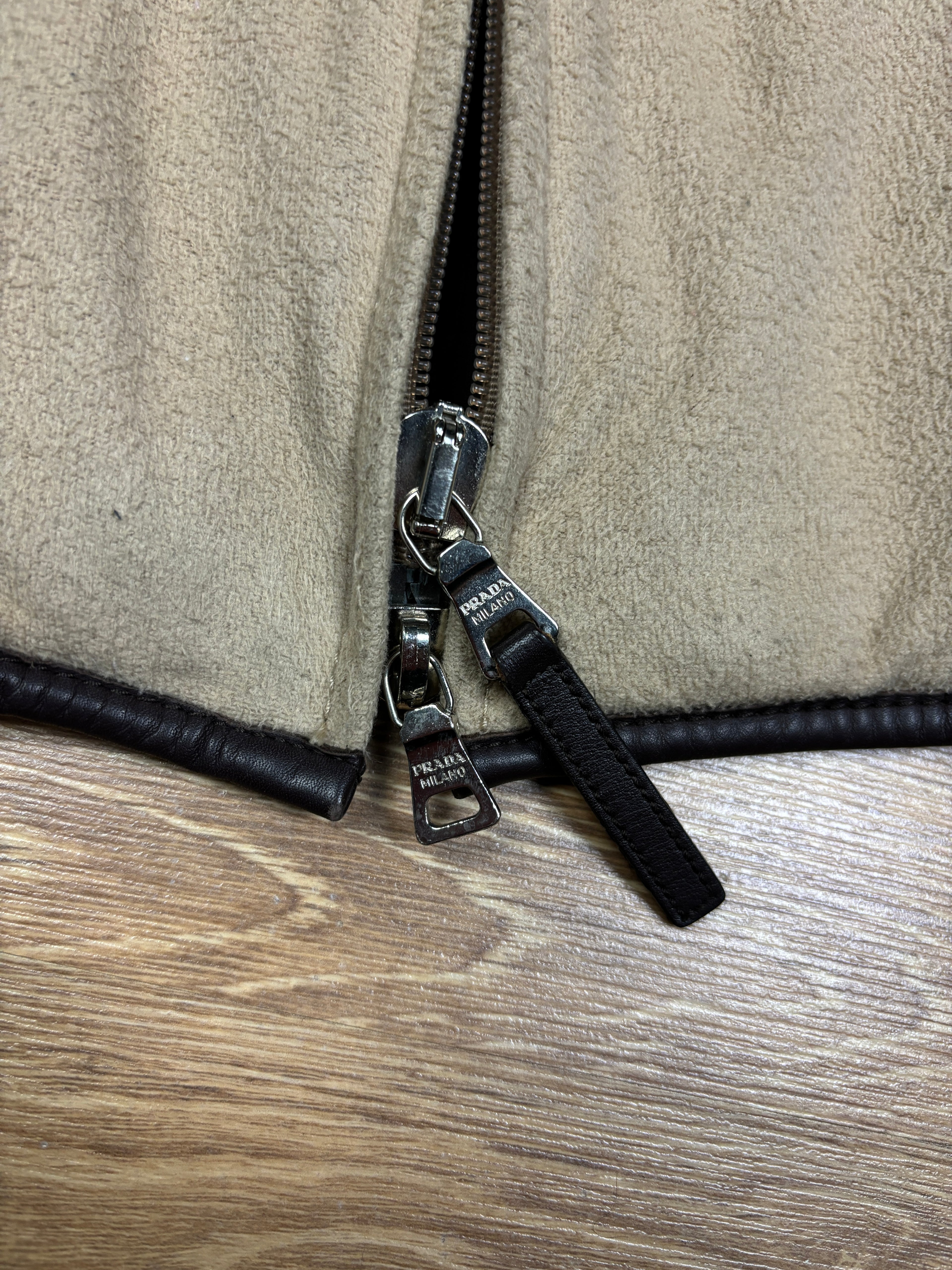 2000s Prada Fleece Scarf Jacket
