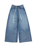 MM6 Maison Margiela Wide Leg Drawstring Denim Jeans