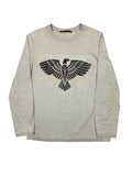 Roberto Cavalli Leather Phoenix Long Sleeve Top