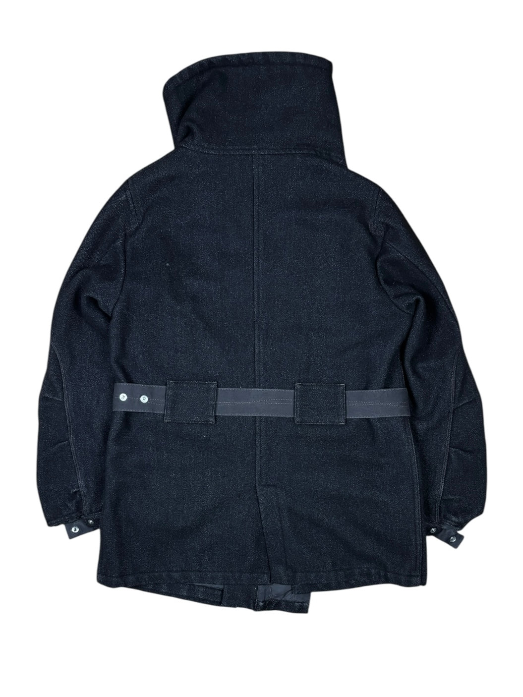 2000s Marithé François Girbaud Asymmetrical Belted Utility Coat