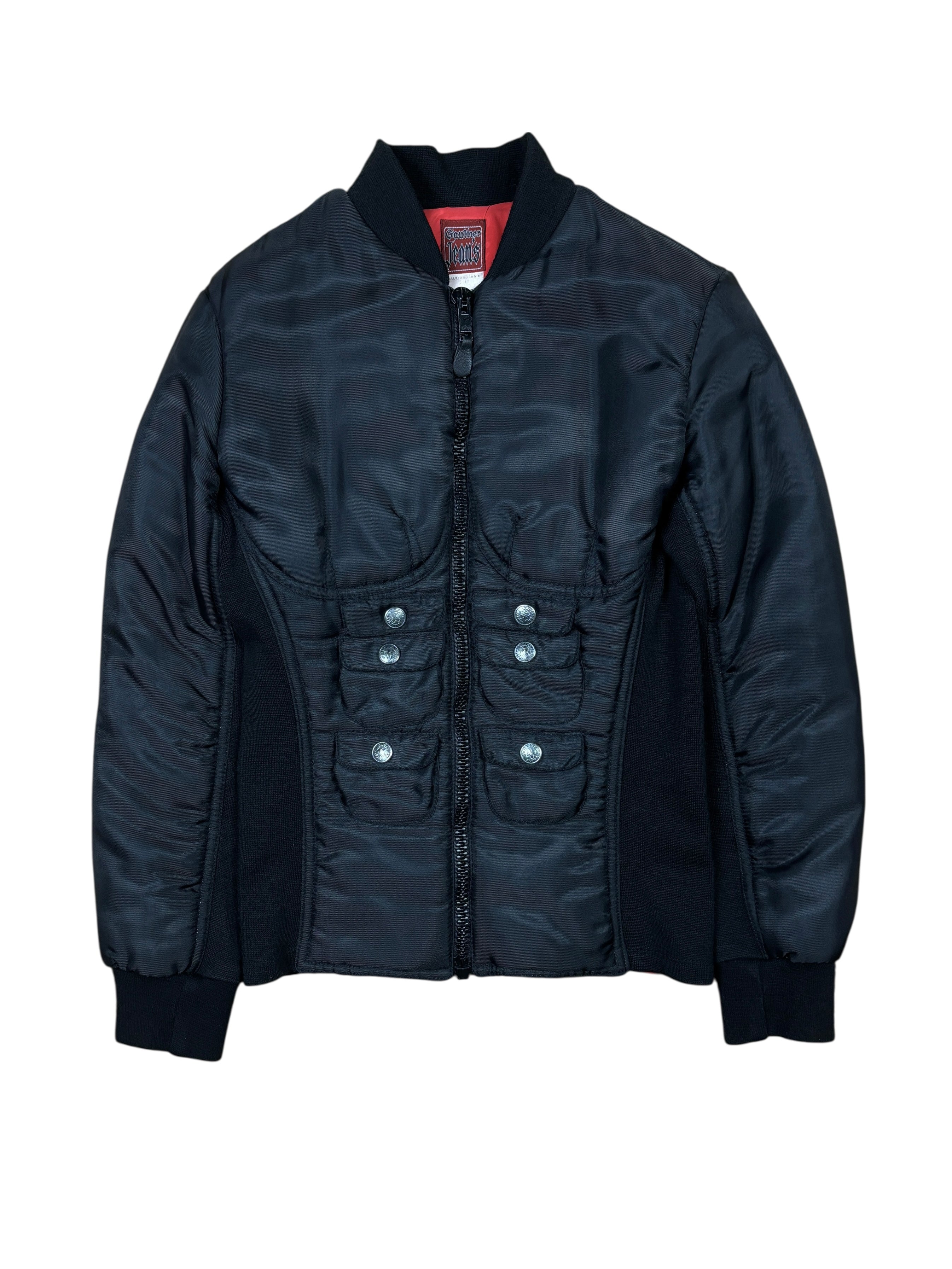 2000s Jean Paul Gaultier 6-pack Muscle Bomber Jacket