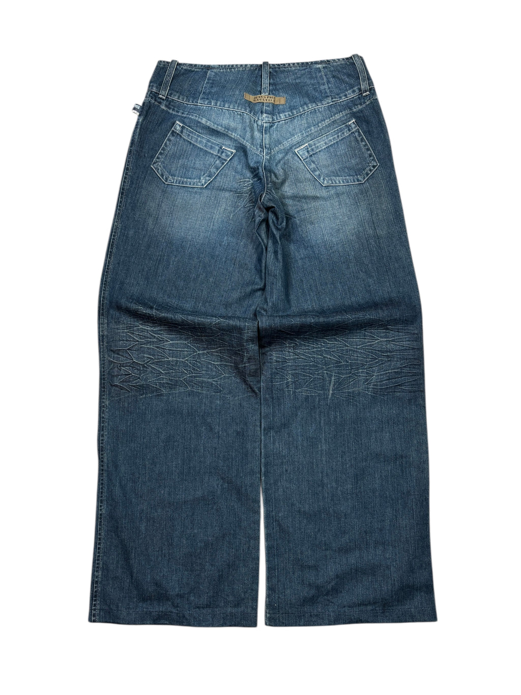 2000s Jean Paul Gaultier Wide Leg Denim Jeans