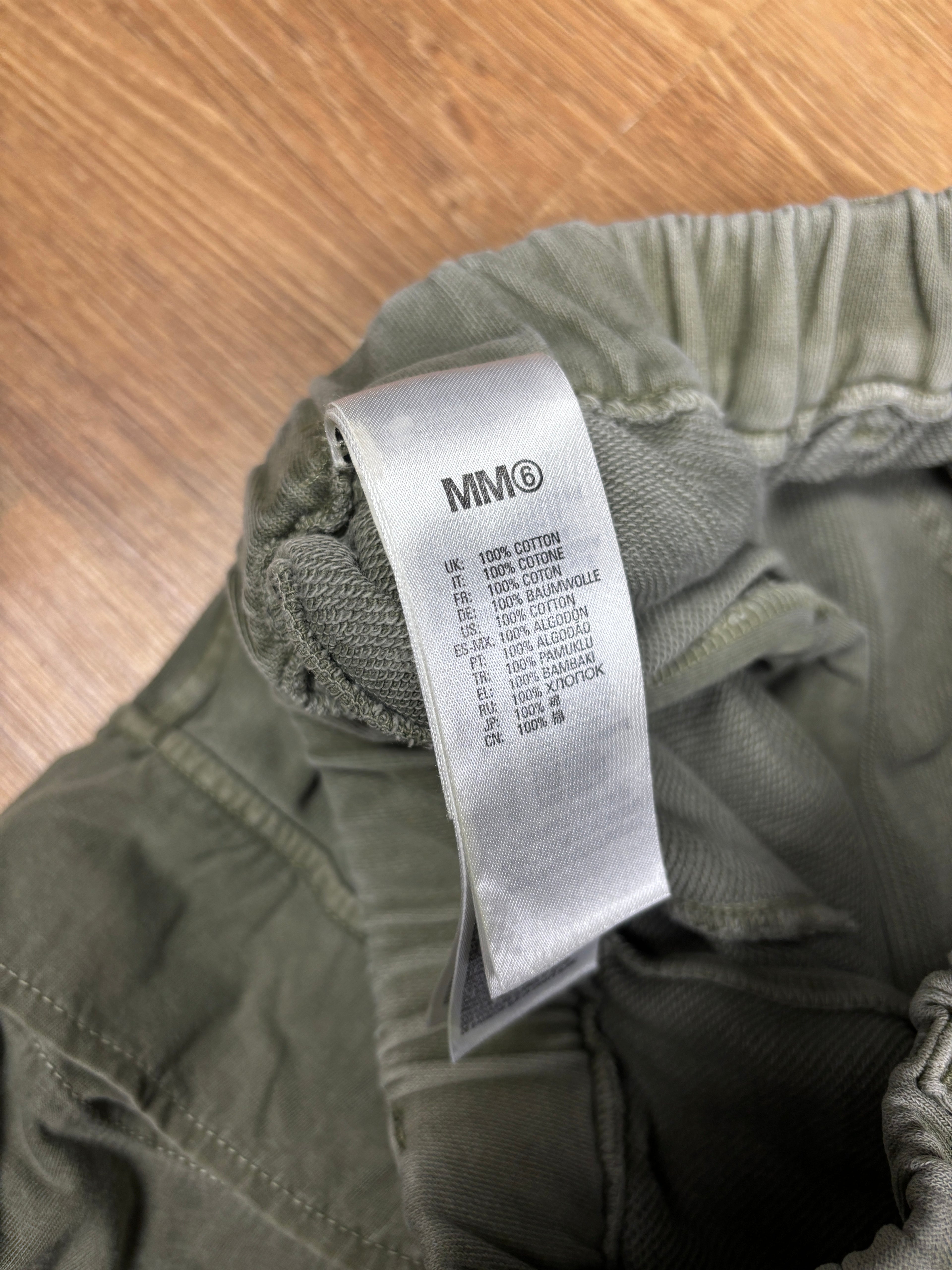 MM6 Maison Margiela Washed Sage Cargo Sweatpants