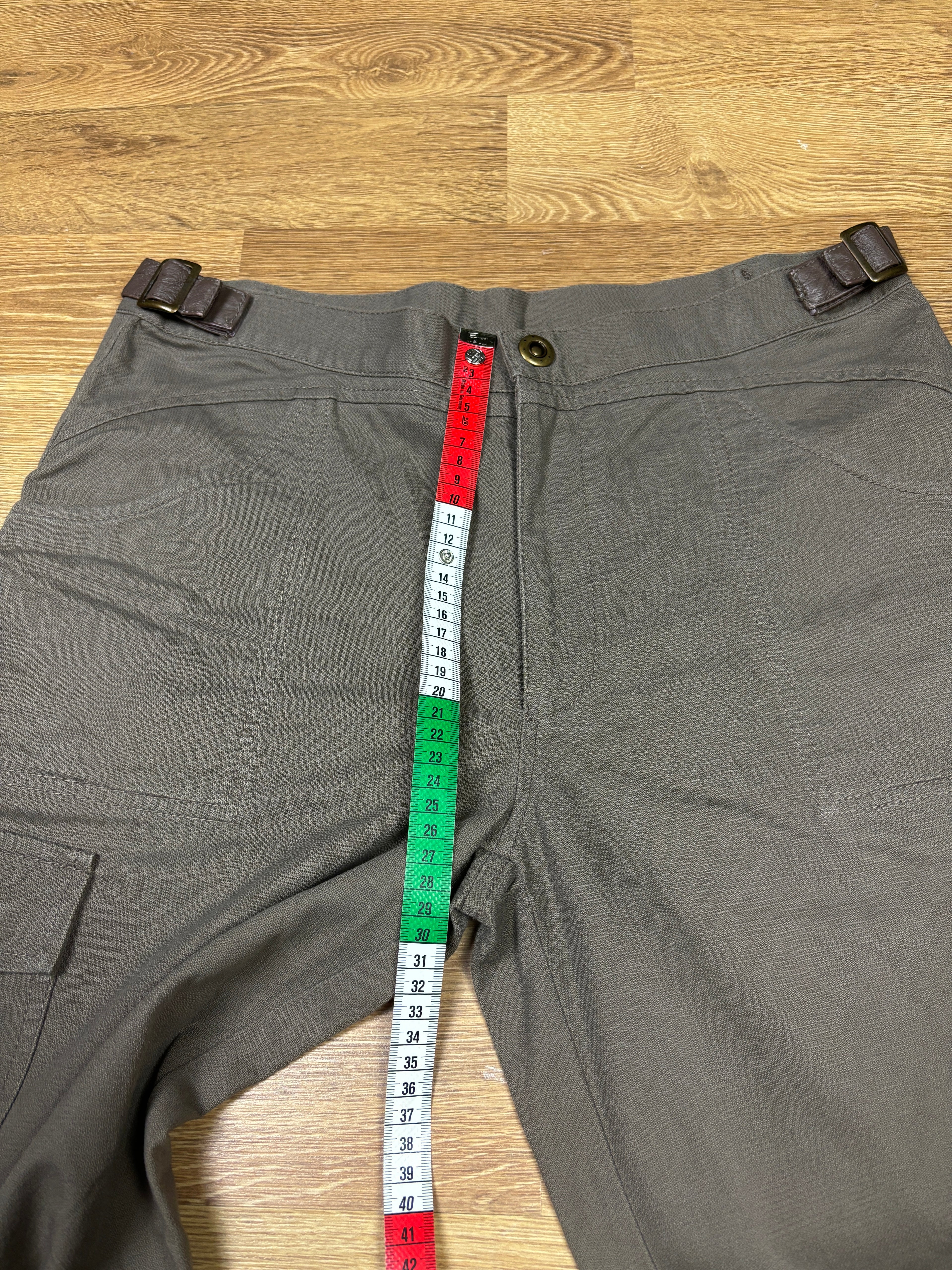 2000s Roberto Cavalli Class Leather Trim Cargo Pants