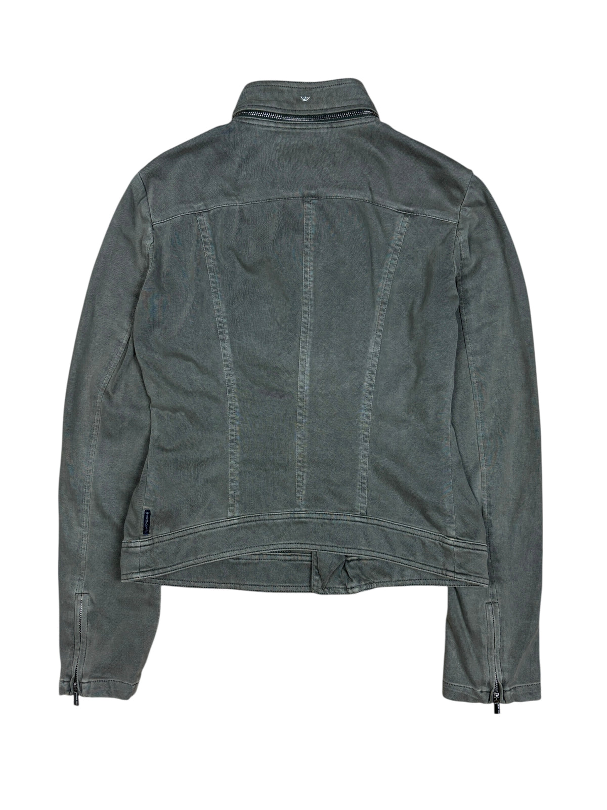 2000s Armani Jeans Asymmetrical Zip Jacket