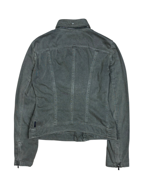 2000s Armani Jeans Asymmetrical Zip Jacket
