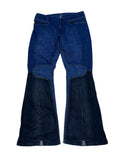 2000s Marithé François Girbaud Panelled Flared Denim Pants