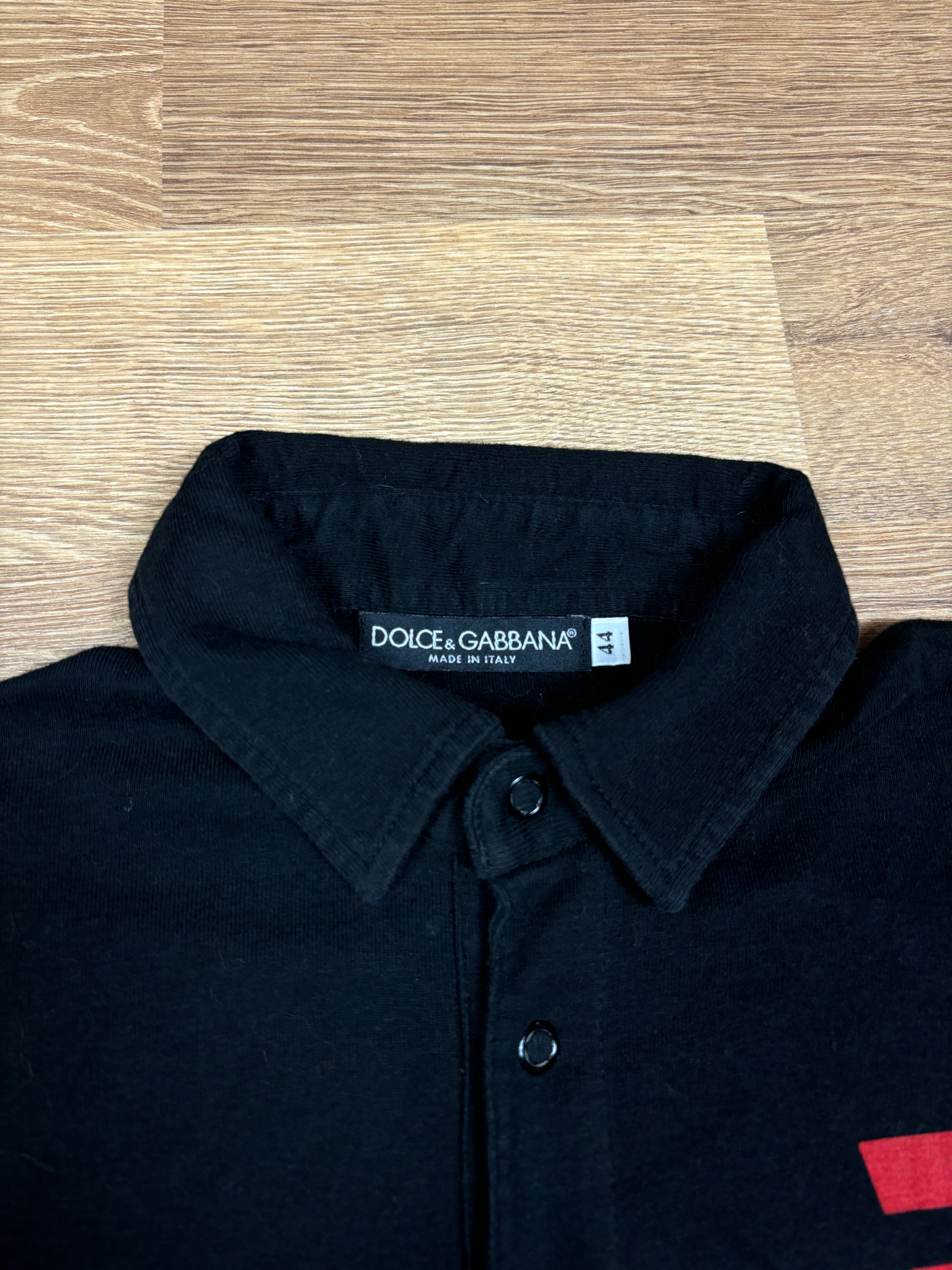2000s Dolce & Gabbana “Russia” Graphic Polo Shirt