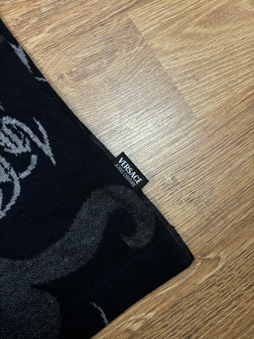 2000s Versace Jeans Gothic Logo T-Shirt