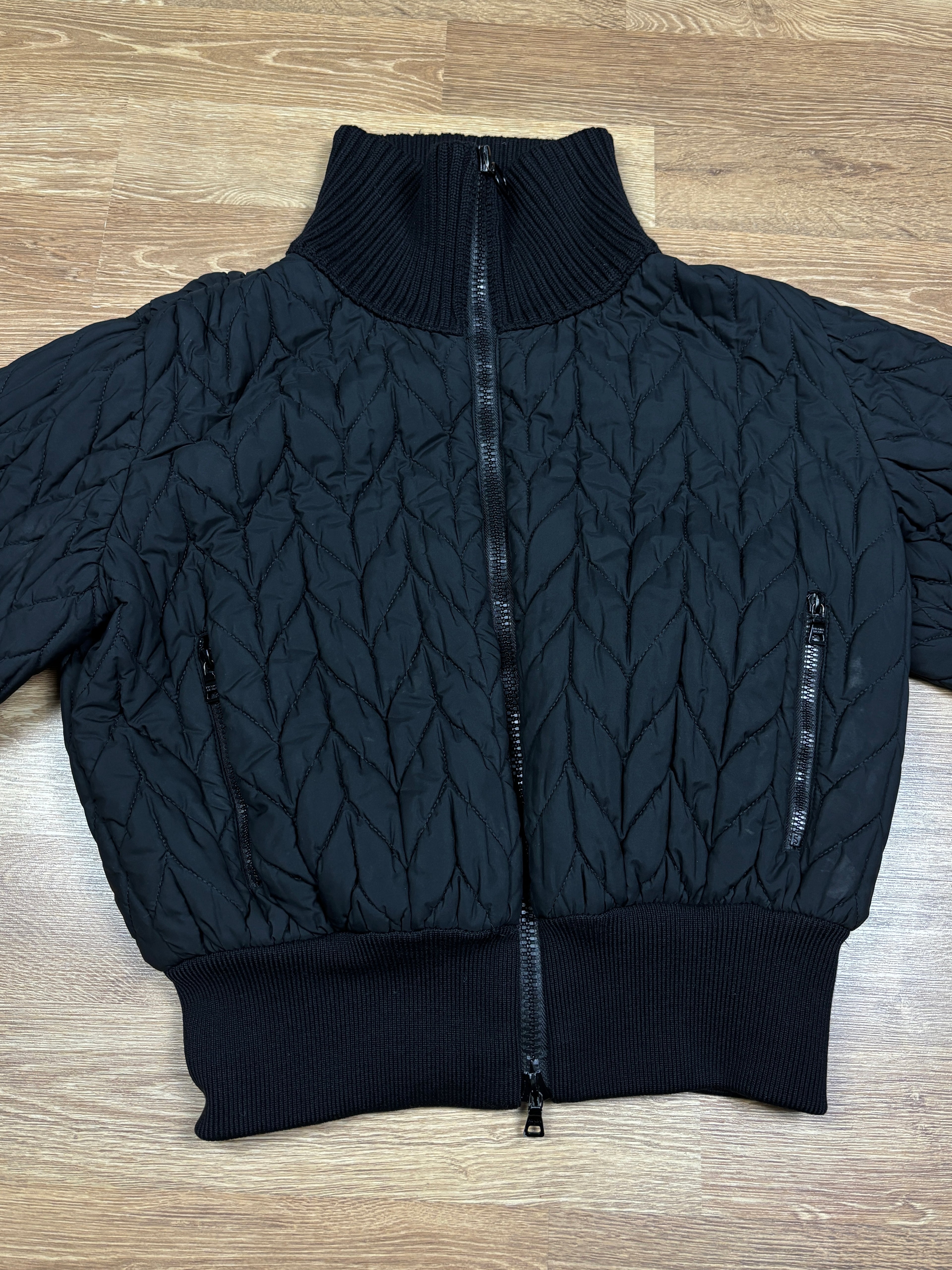 2000s Prada Quilted Bomber Jacket