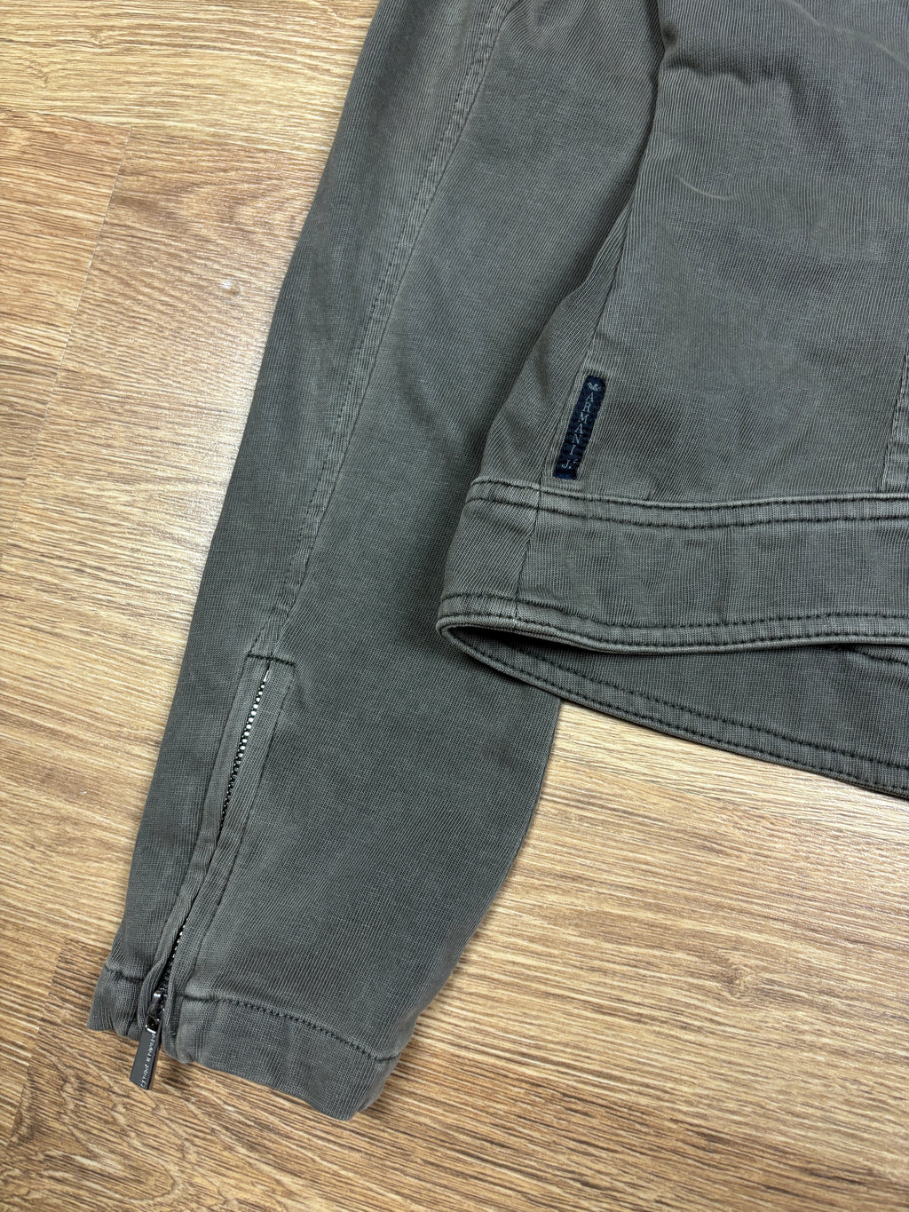 2000s Armani Jeans Asymmetrical Zip Jacket