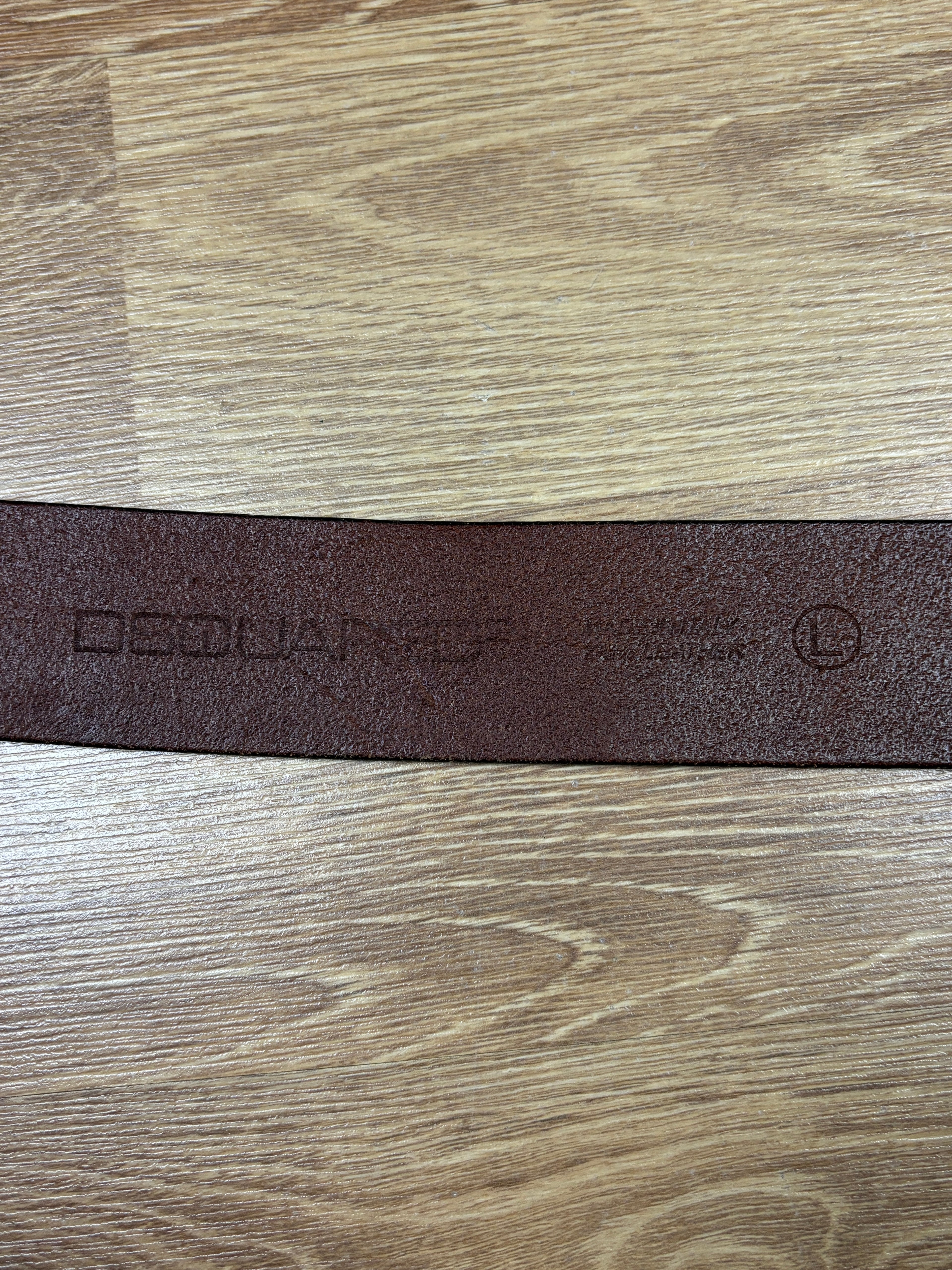 2000s Dsquared2 Renaissance Painting Leather Belt