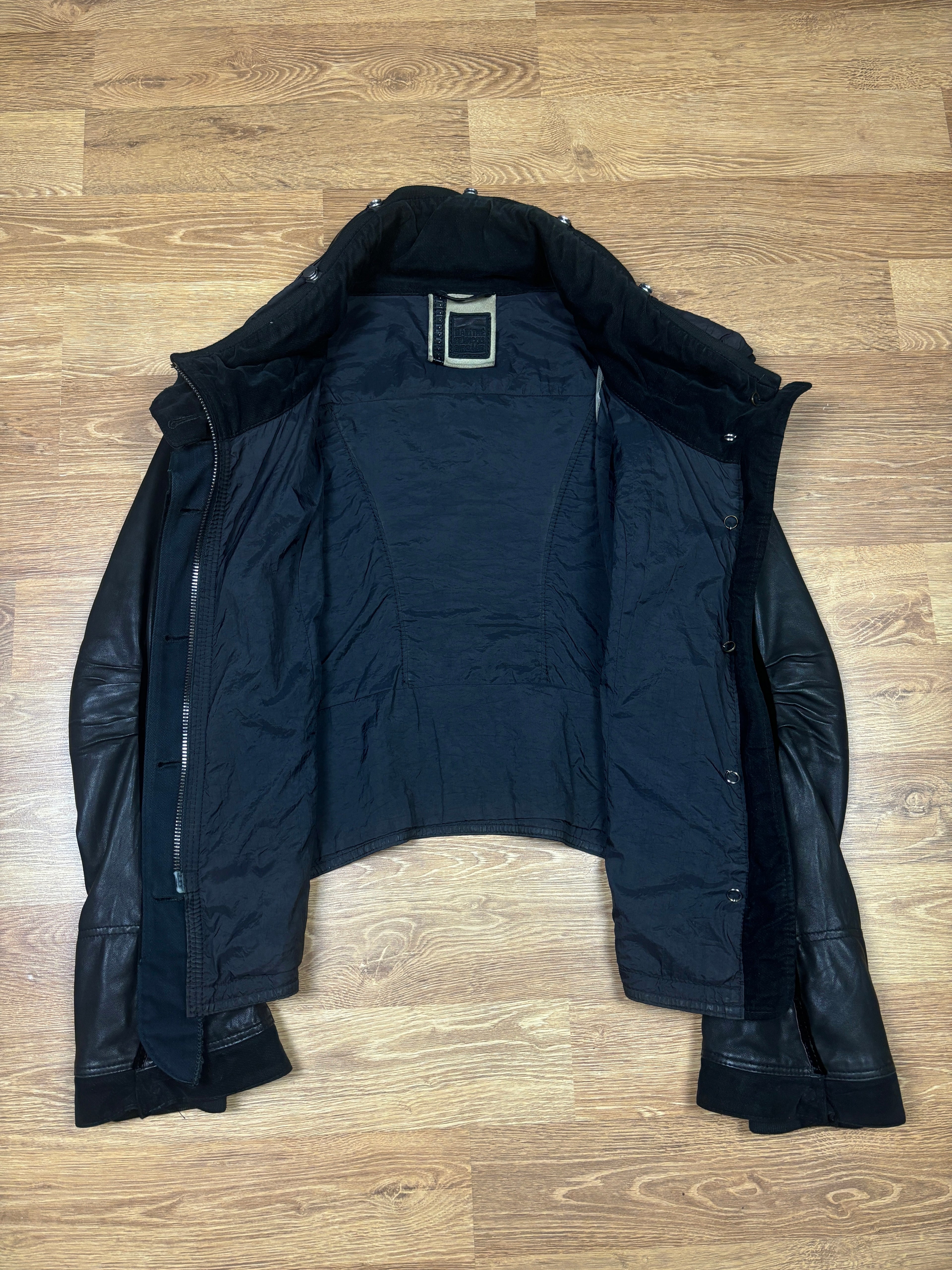 2000s Marithé + François Girbaud Lamb Leather Bondage Jacket