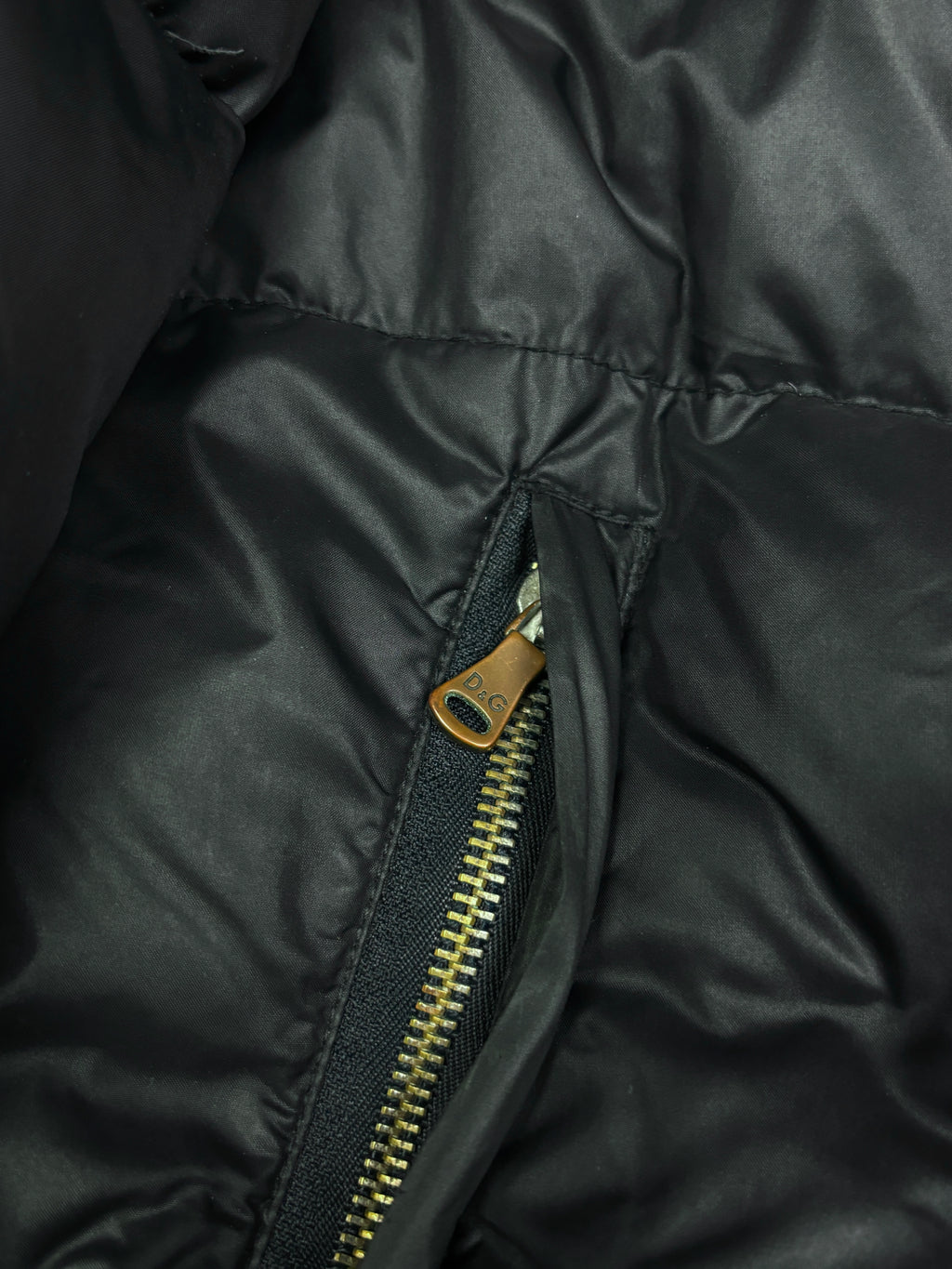 2000s Dolce & Gabbana Black Puffer Jacket