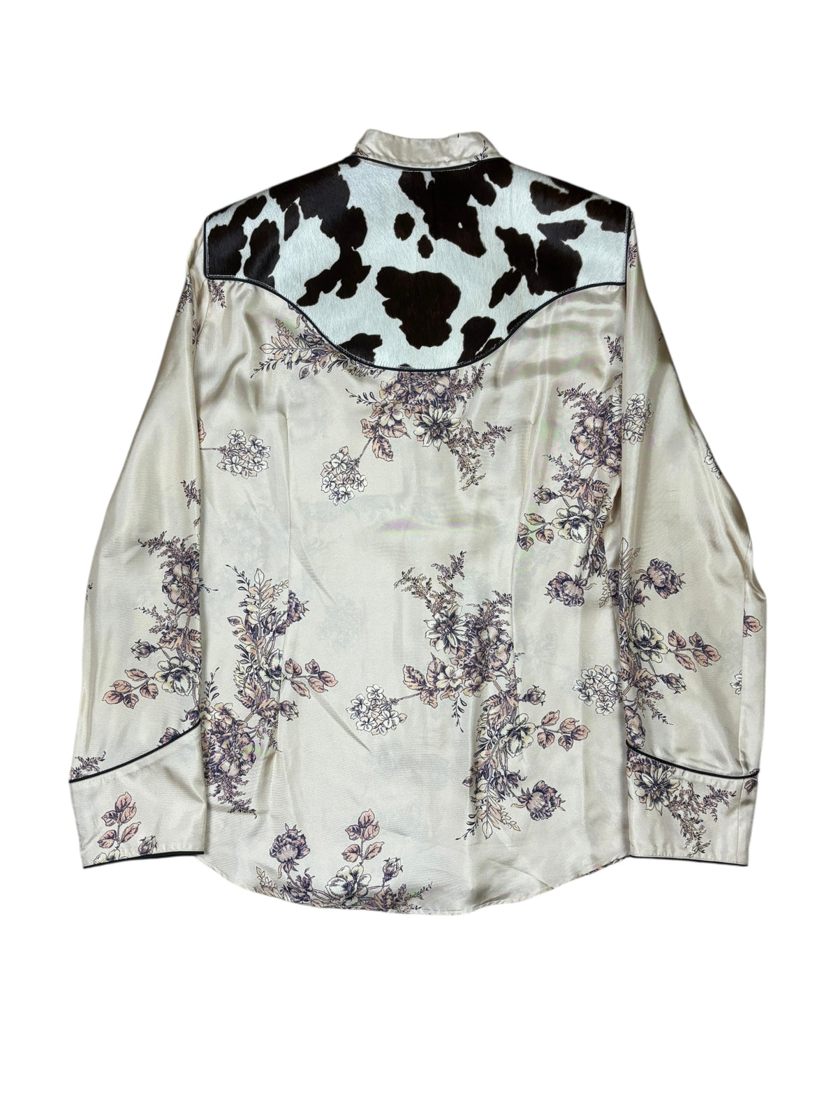 Dsquared2 FW2018 Runway Silk & Cowhide Western Shirt