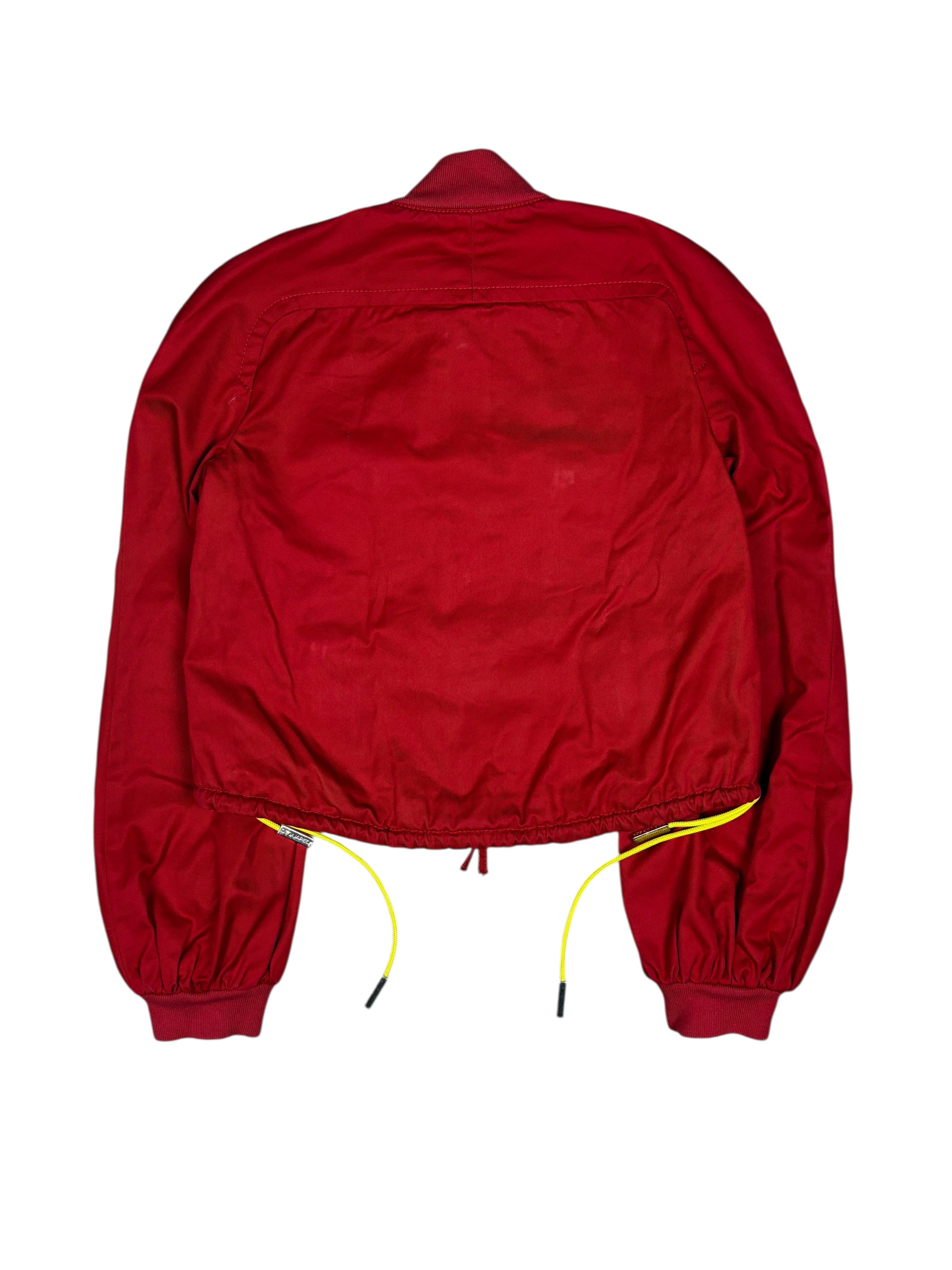 Chaqueta corta utilitaria roja Dsquared2 de los 2000